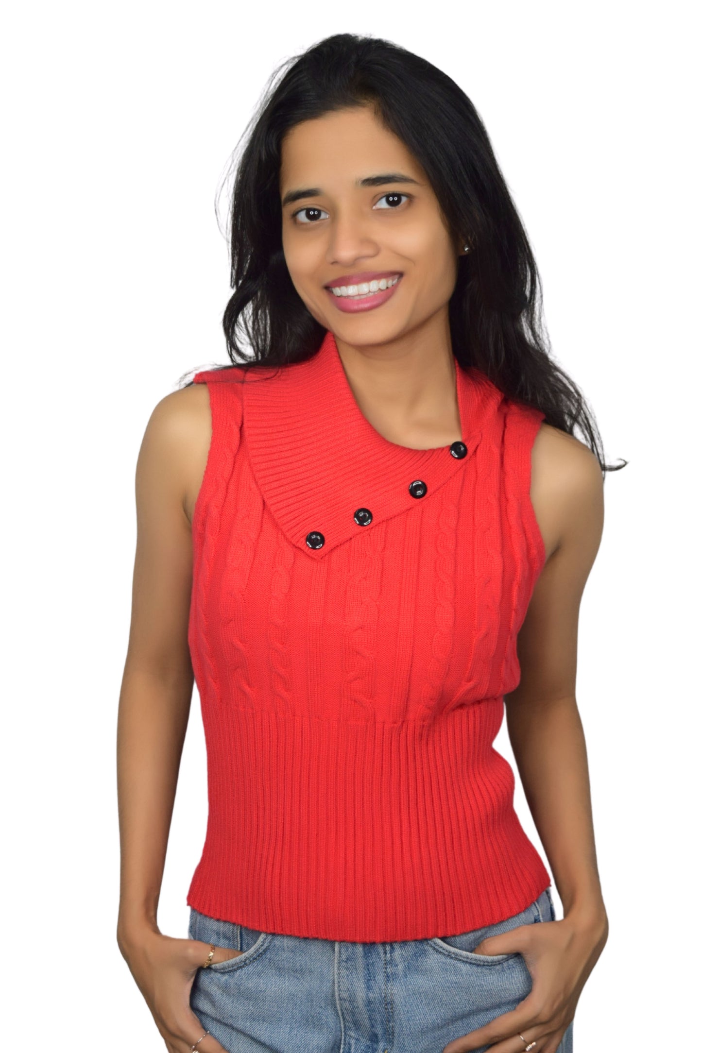 Buttoned Knit Charm