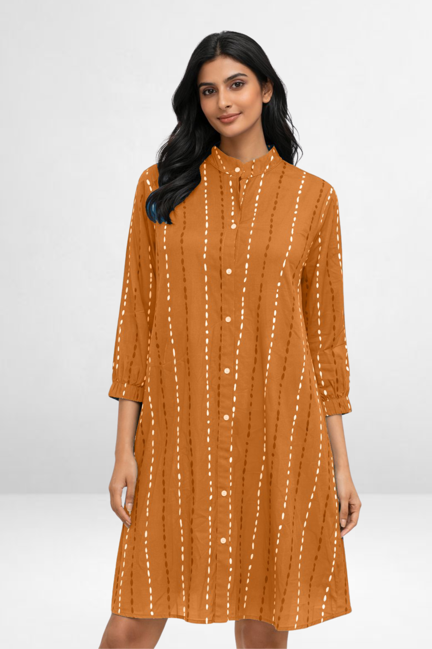 Printed Shirt Dress