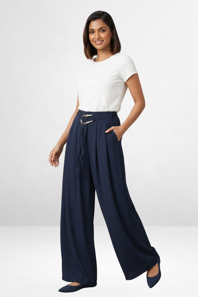 Statement Belt Korean Pants