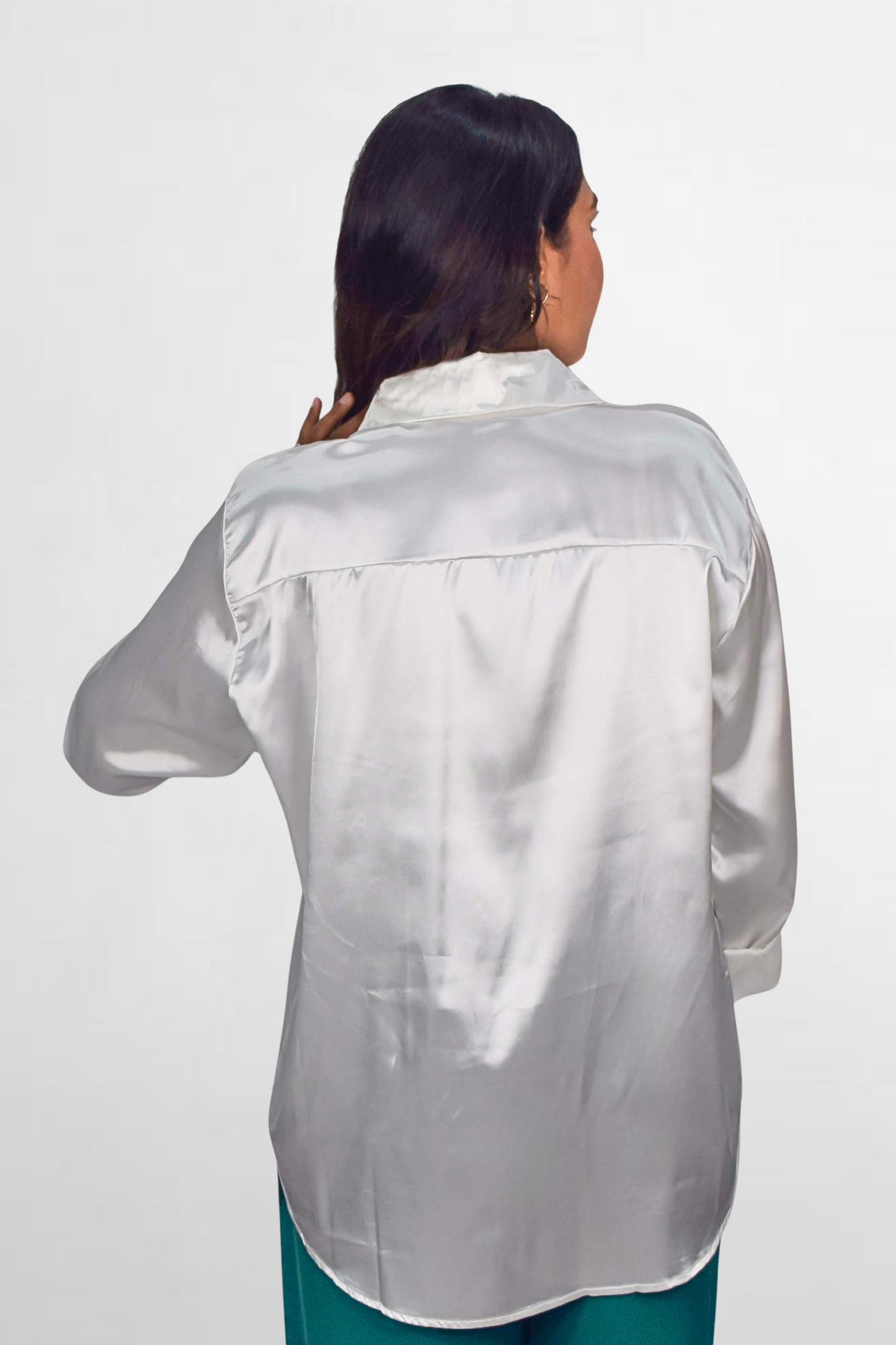 Apple Cut Satin Shirt