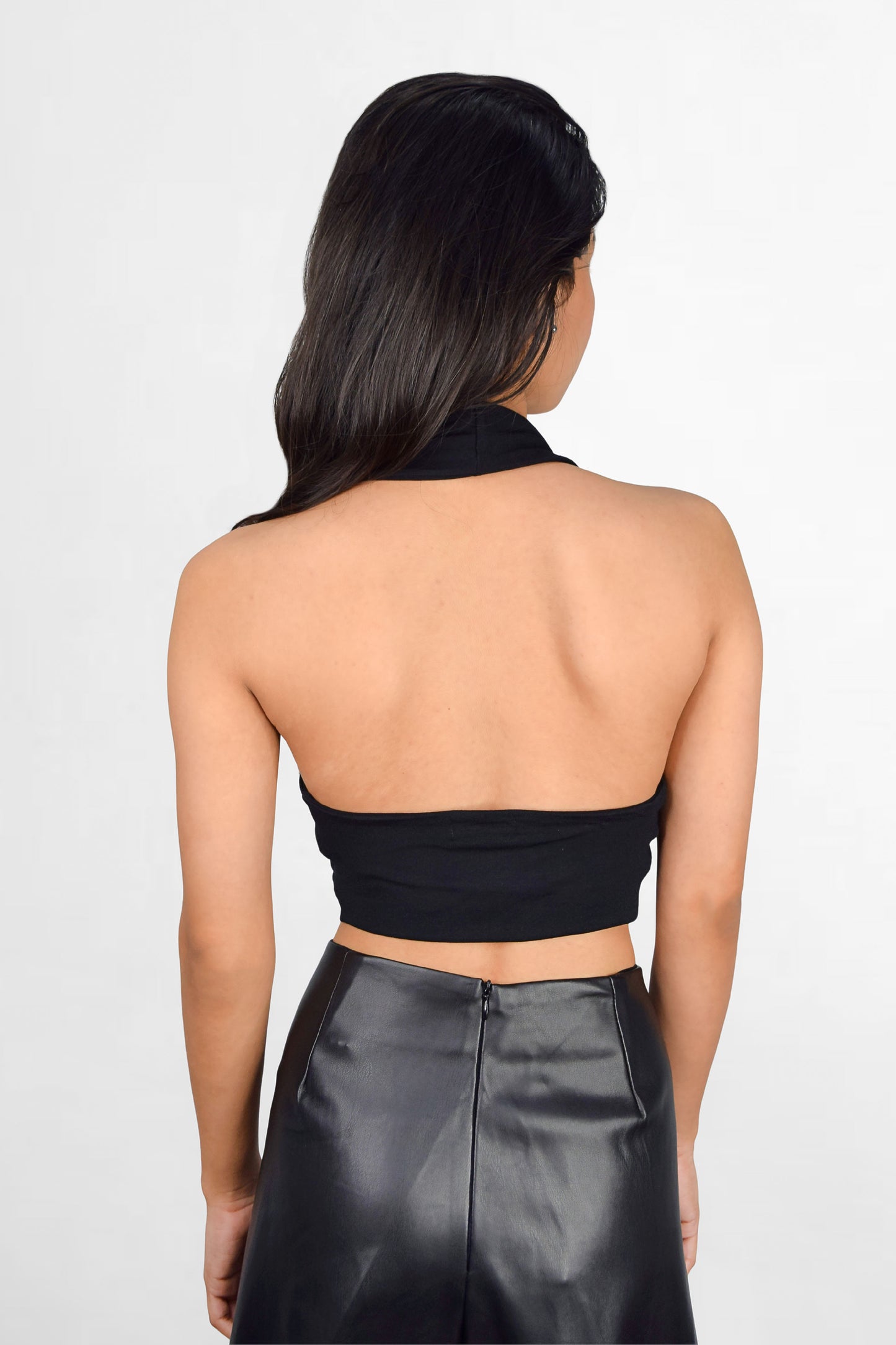 Halter Plunge Top