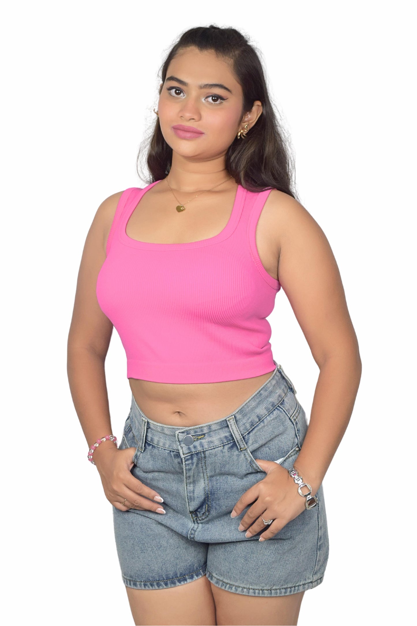Ribbed Crop Tank