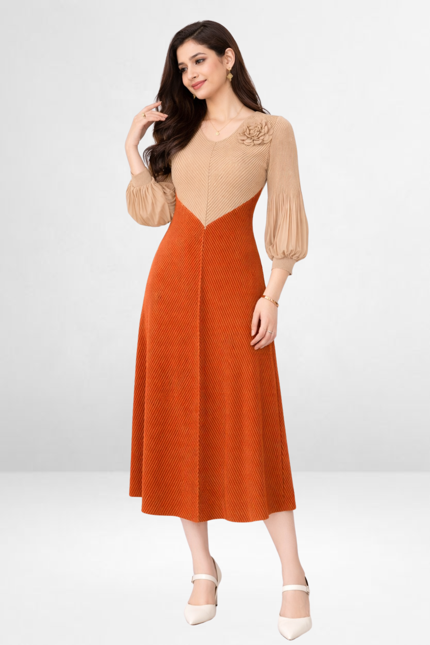 Contour Magic Midi Dress