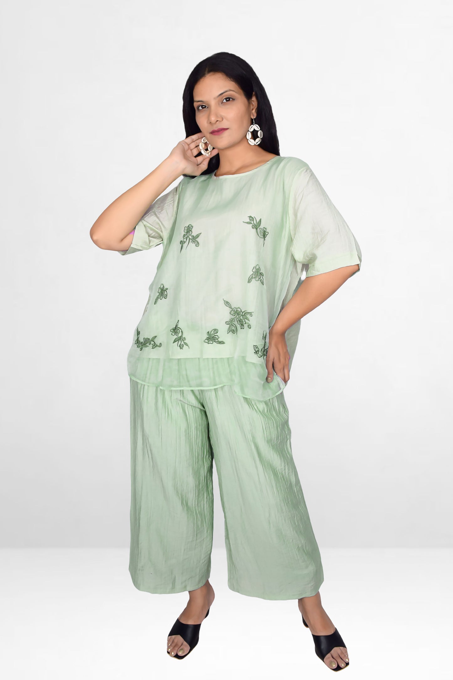 Embroidered Luxe Co-ord Set