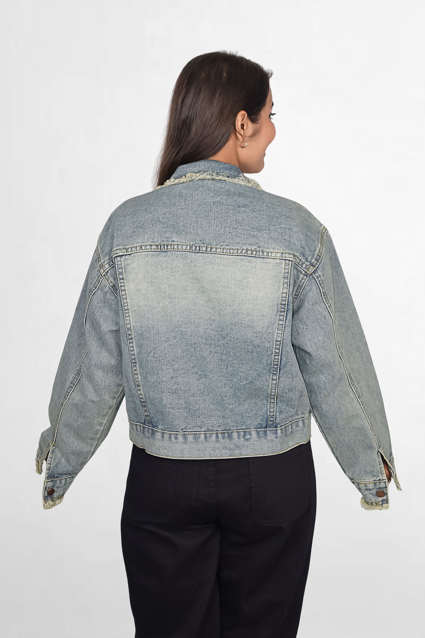 Distressed Denim Jacket