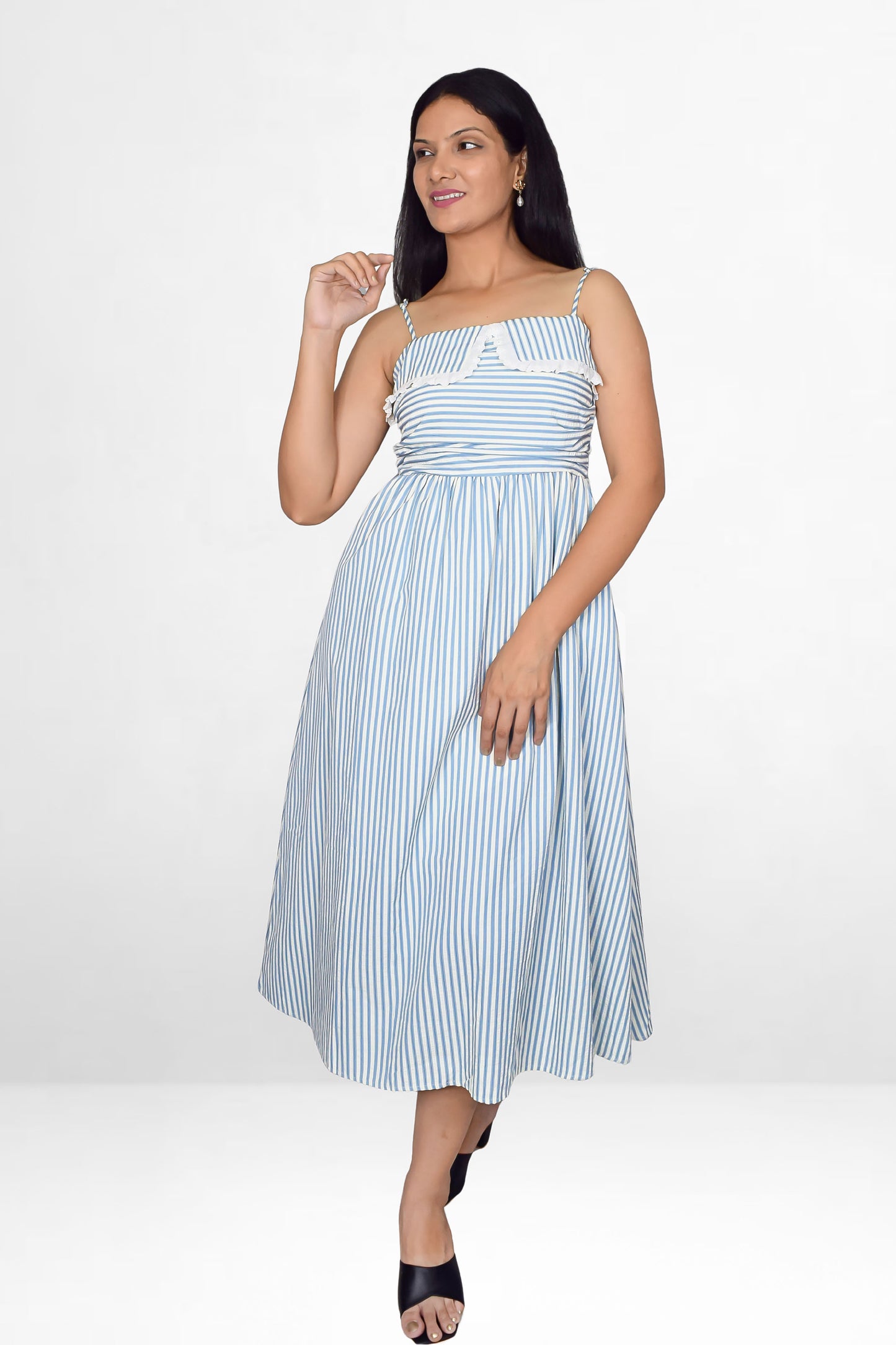 Striped Midi Dress