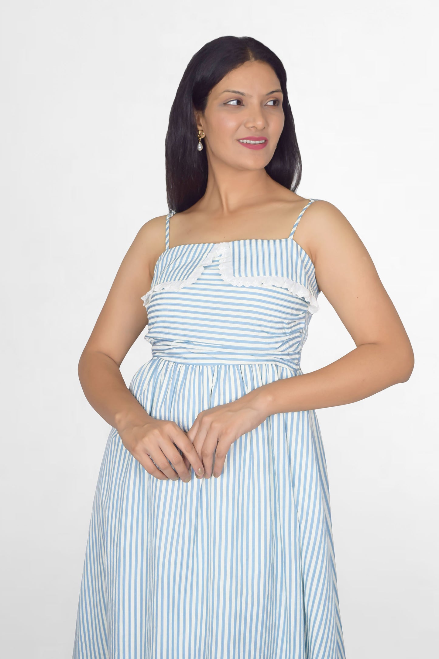 Striped Midi Dress