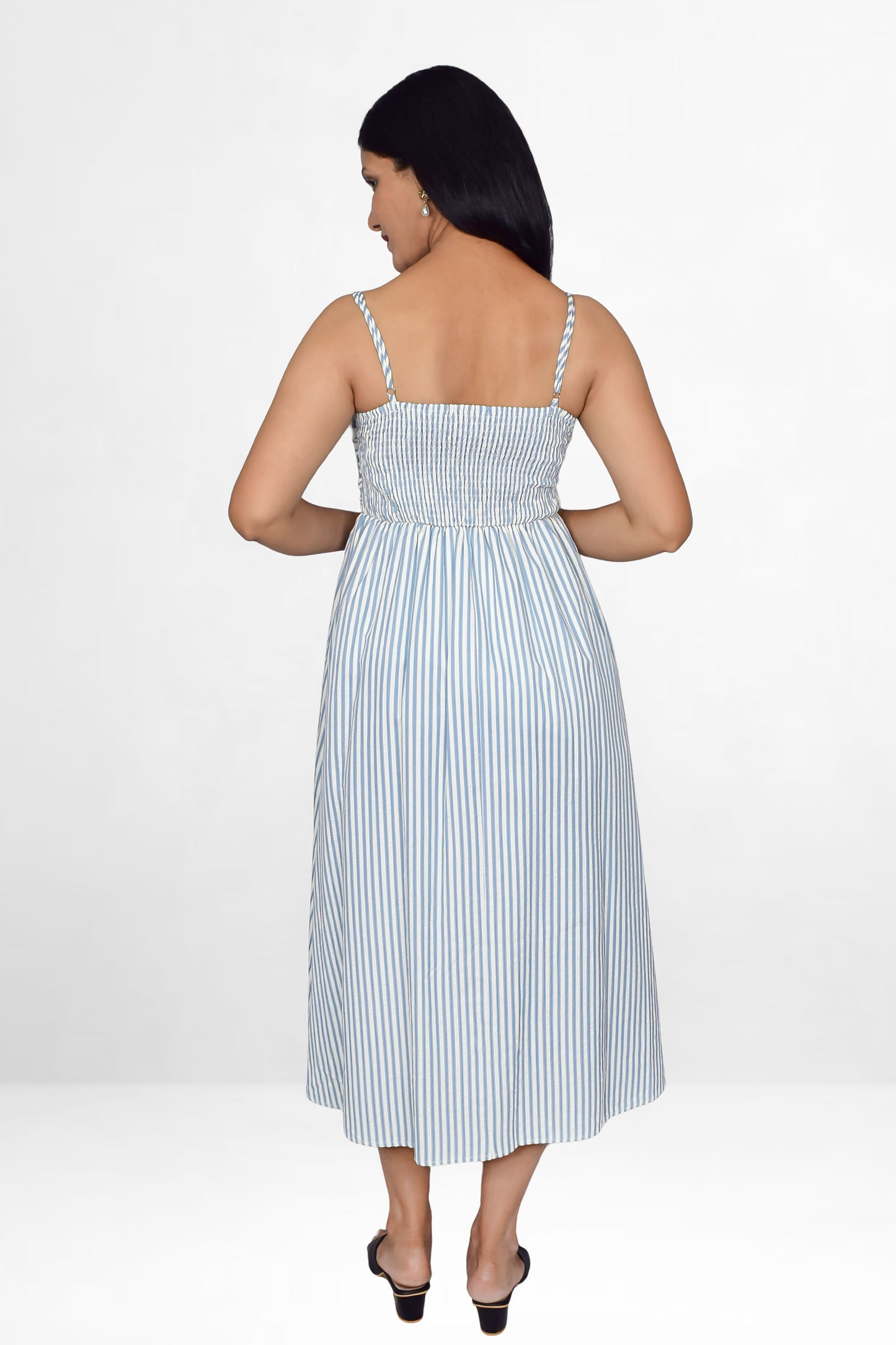 Striped Midi Dress