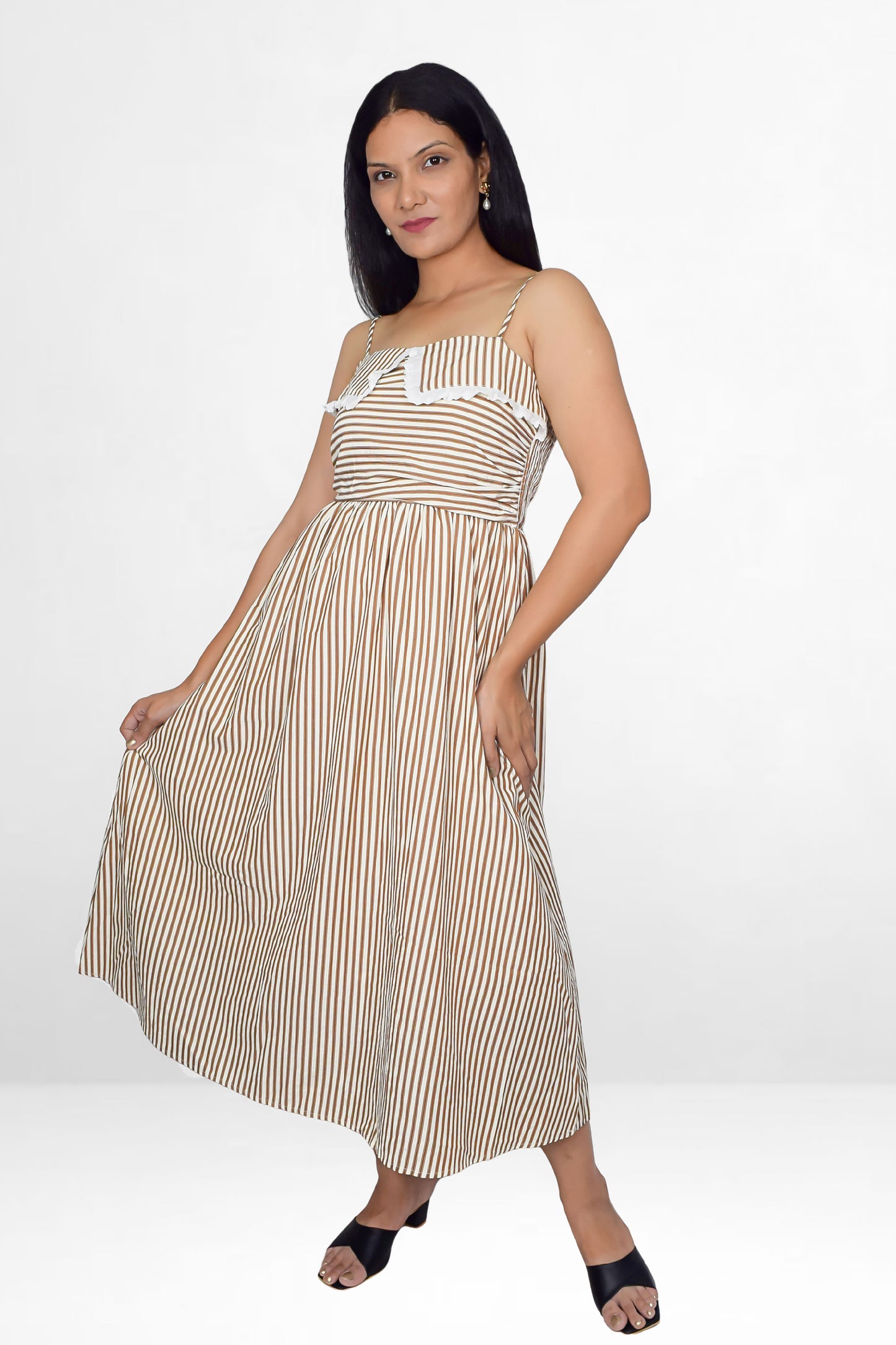 Striped Midi Dress