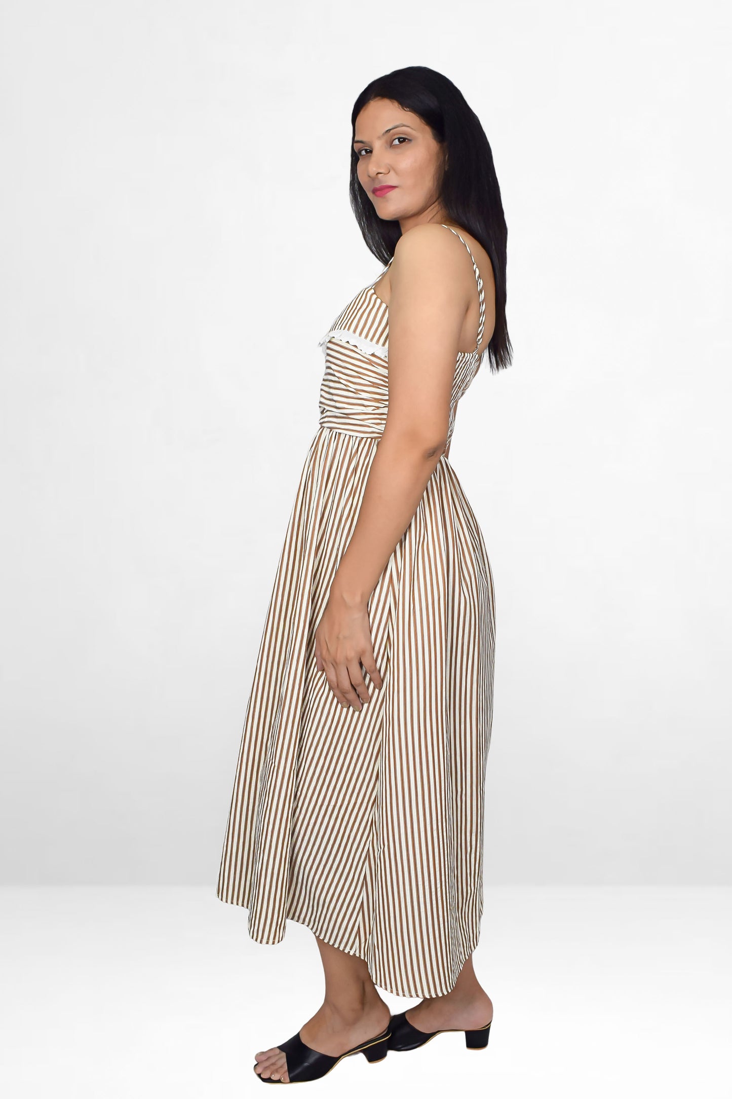 Striped Midi Dress