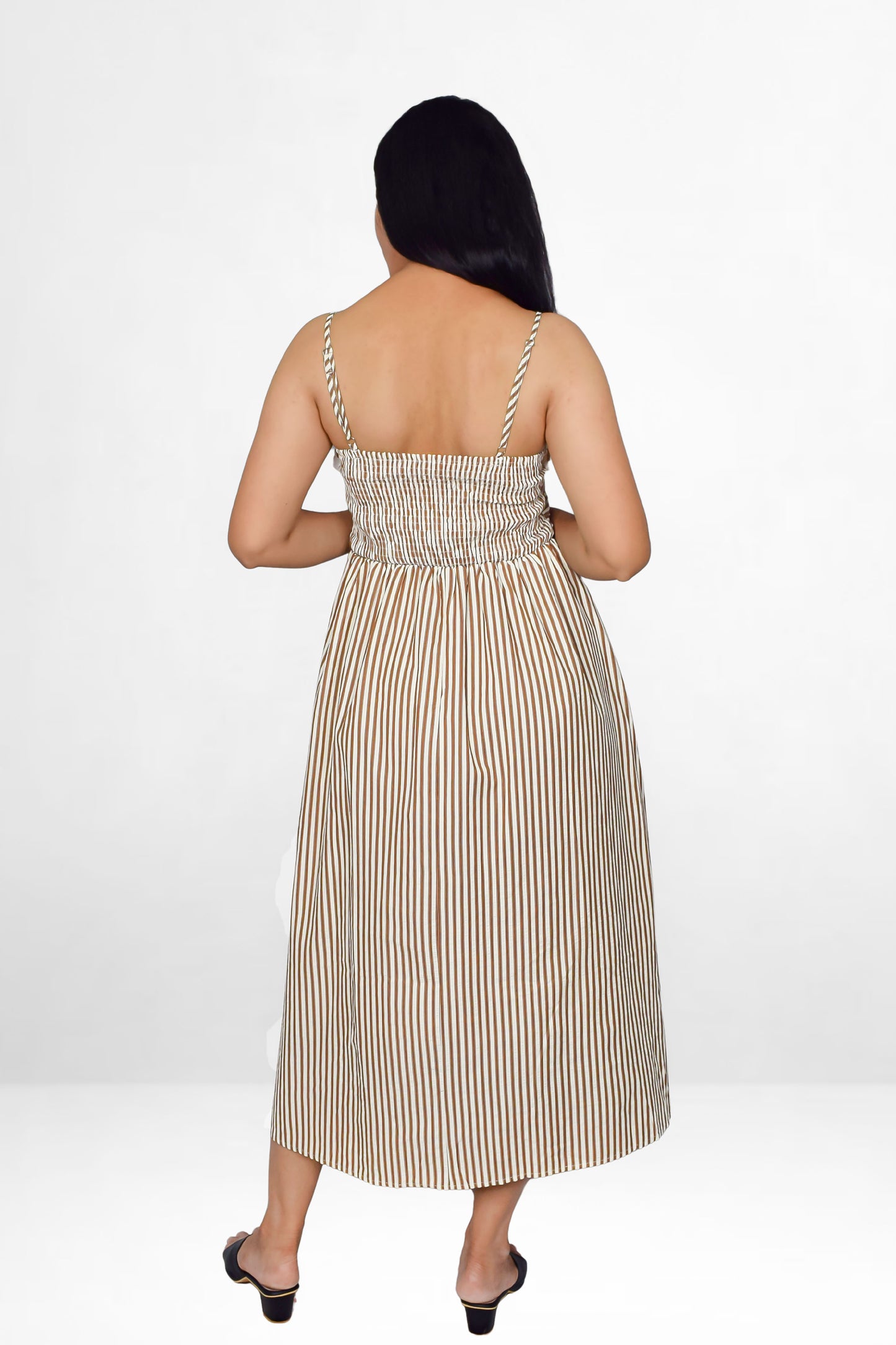 Striped Midi Dress