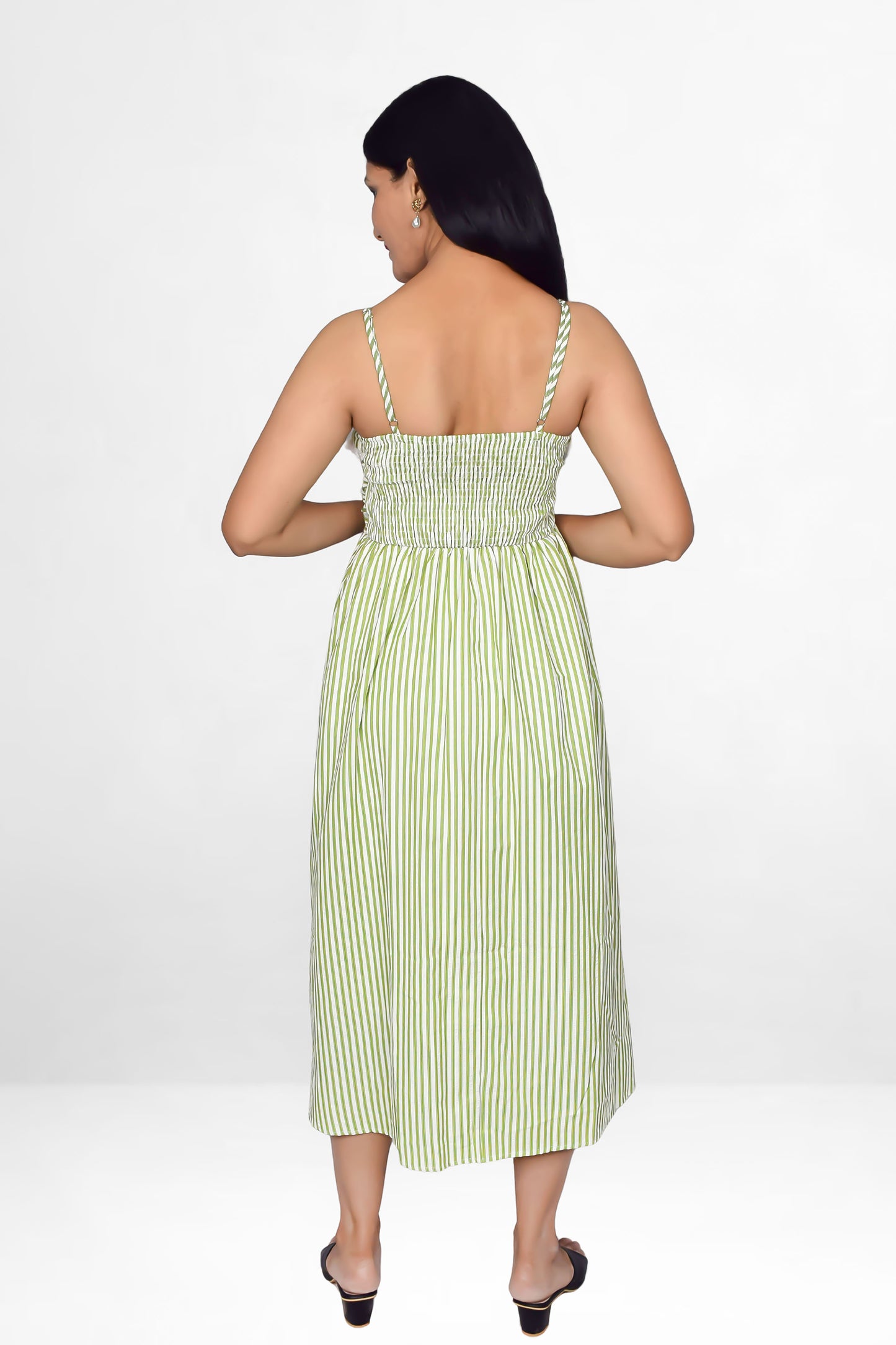 Striped Midi Dress