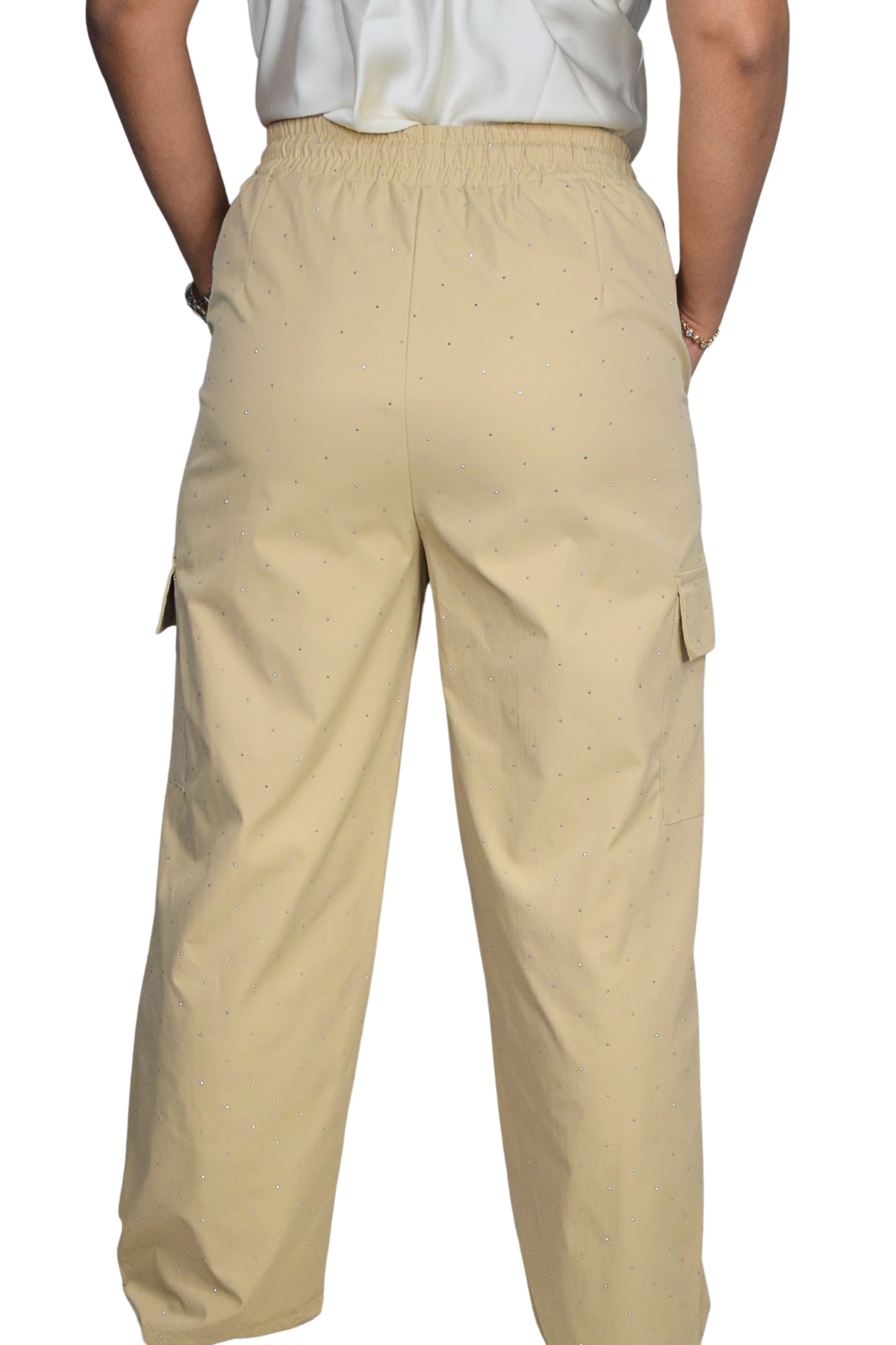 Rhinestone Cargo Pants