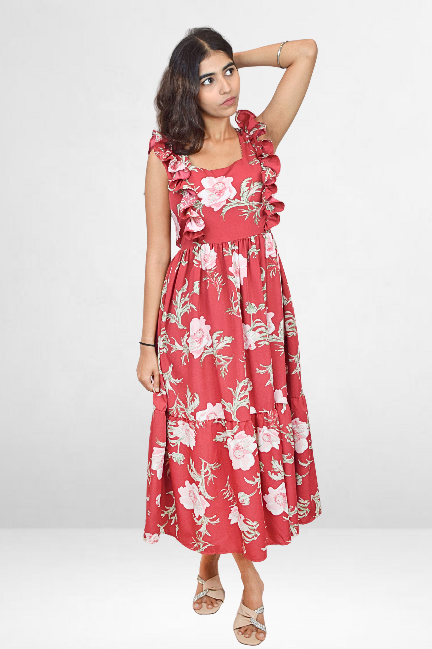 Floral Ruffle Dress