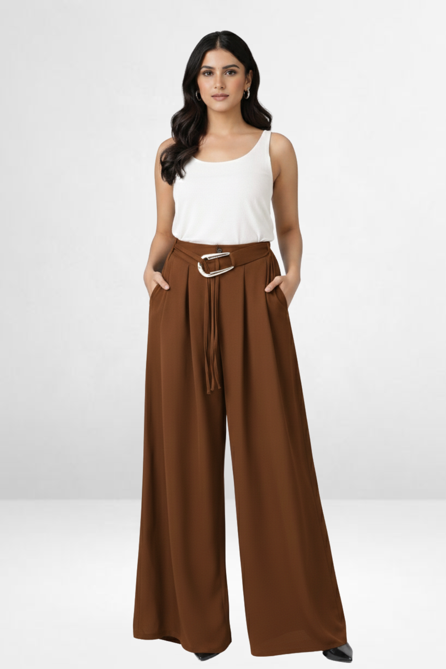 Statement Belt Trousers