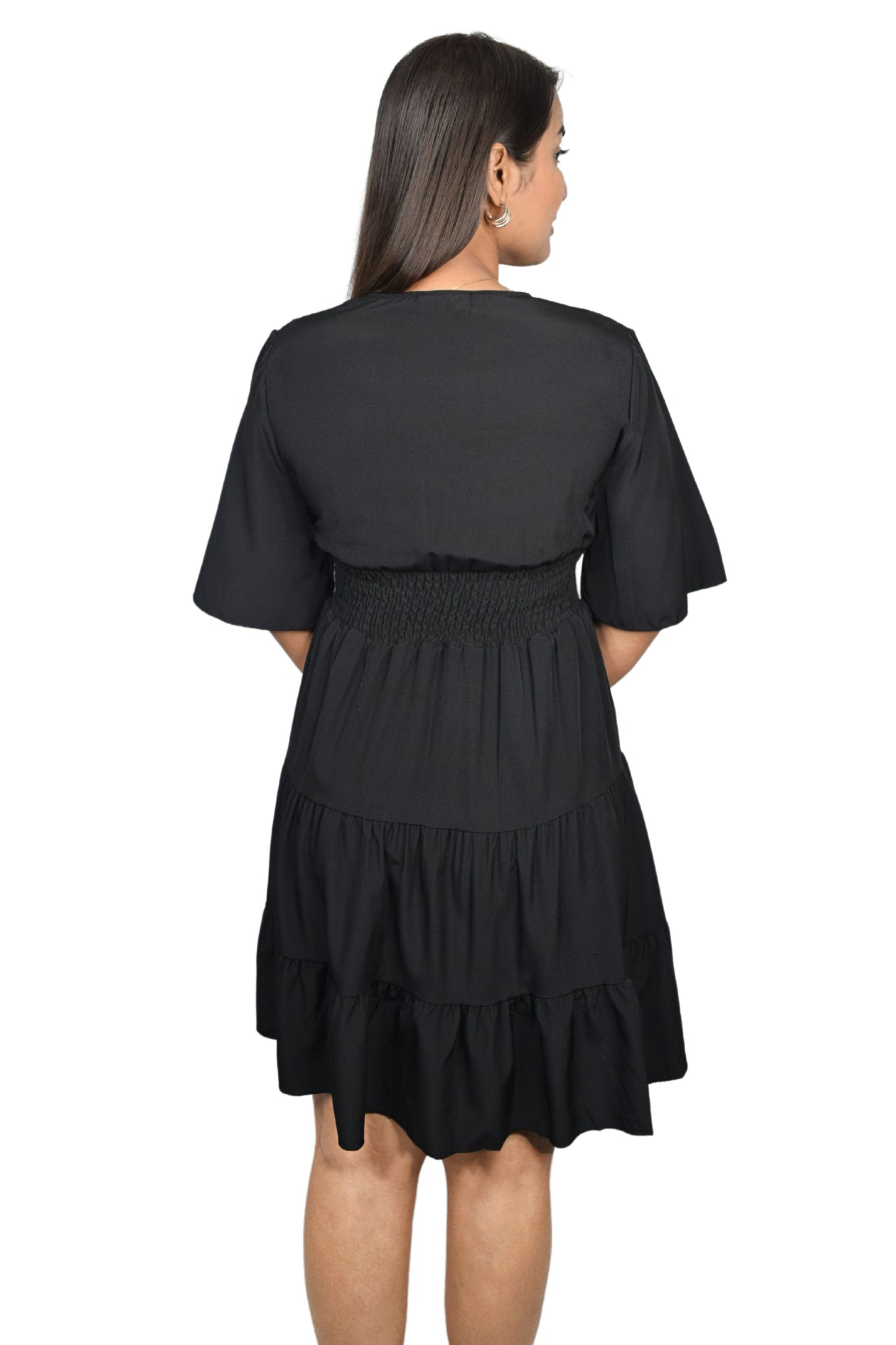 Tiered Smocked Midi Dress