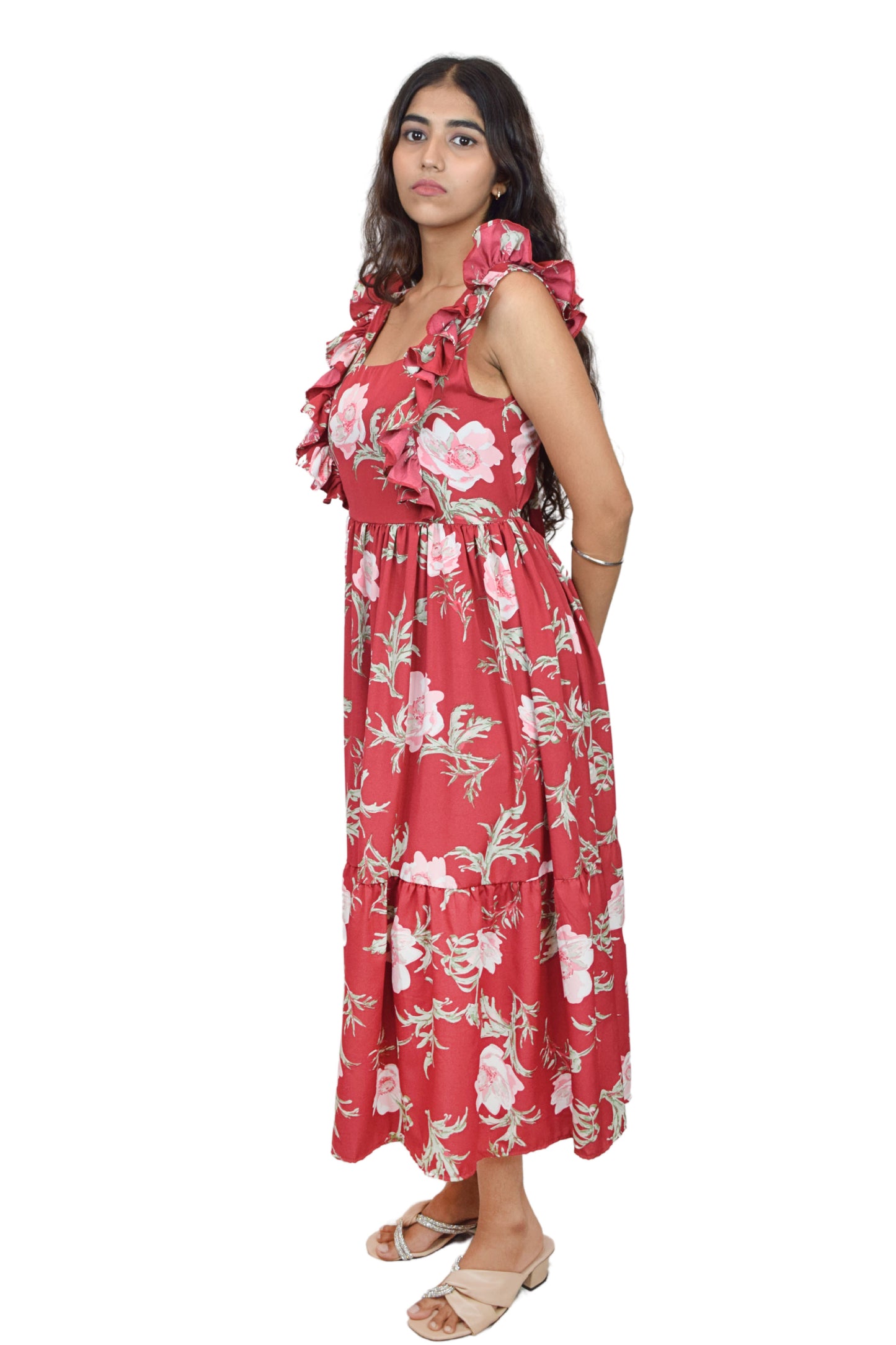 Floral Ruffle Dress