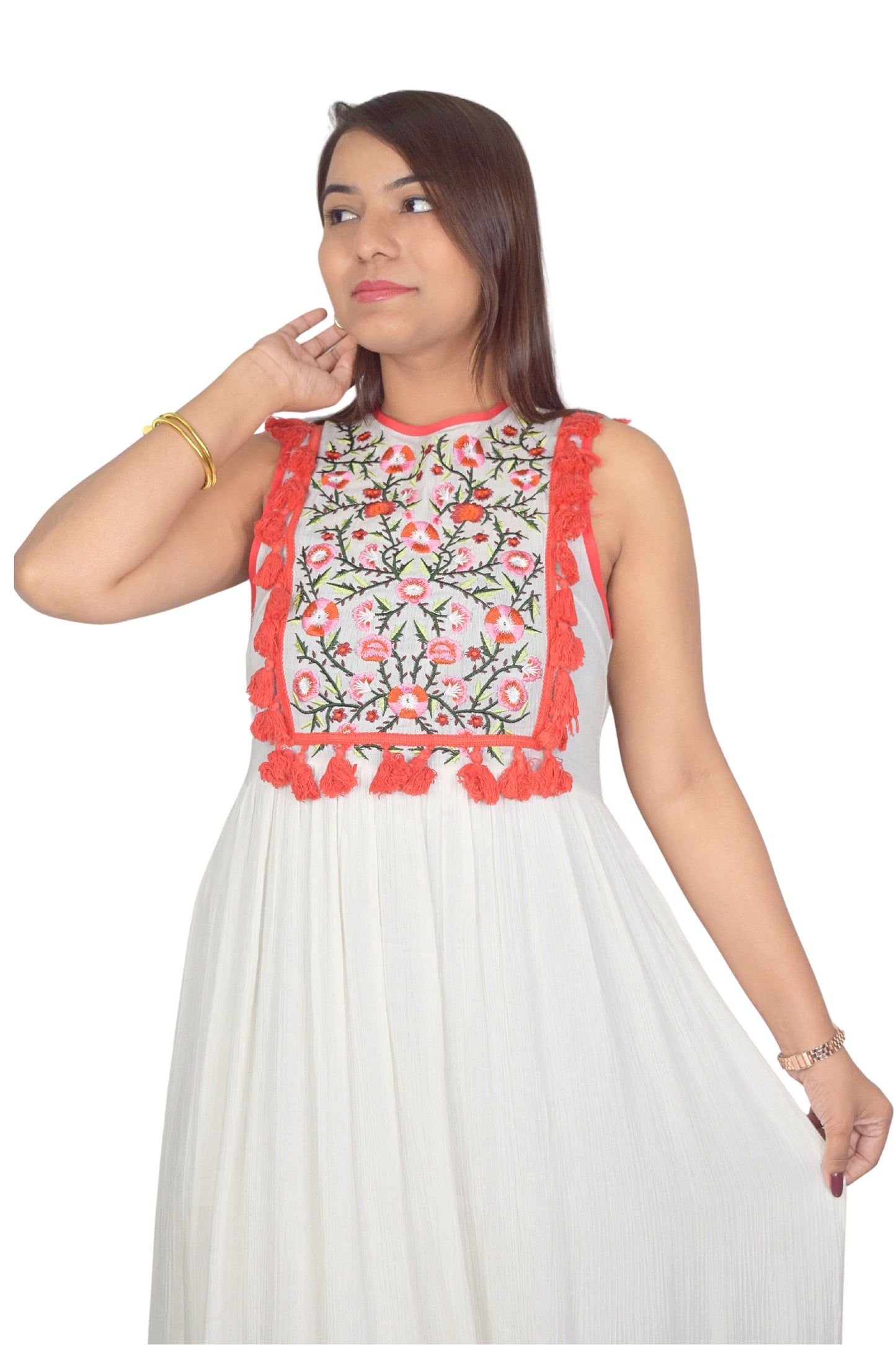 Boho Chic Embroidered Maxi Dress