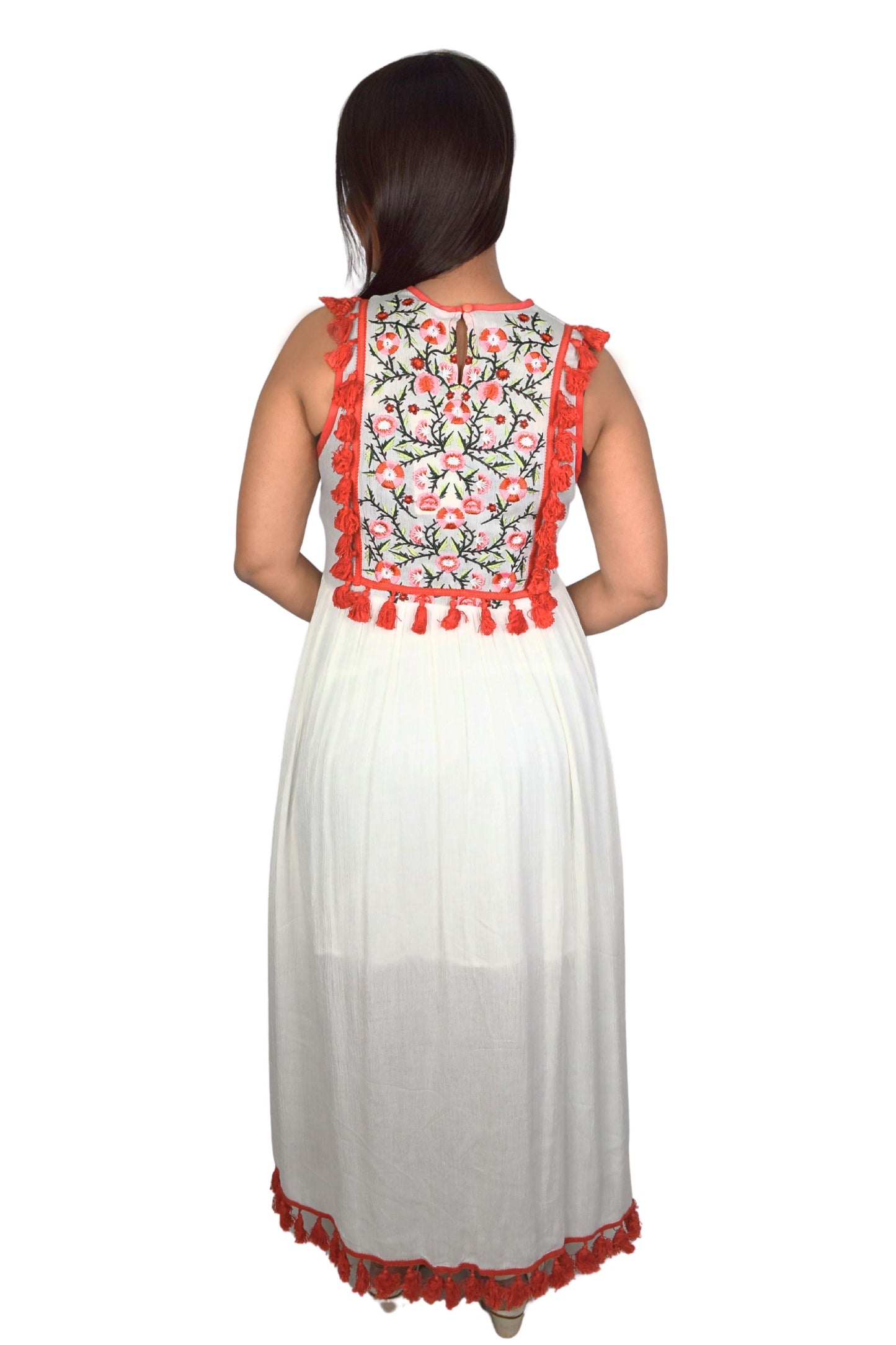 Boho Chic Embroidered Maxi Dress