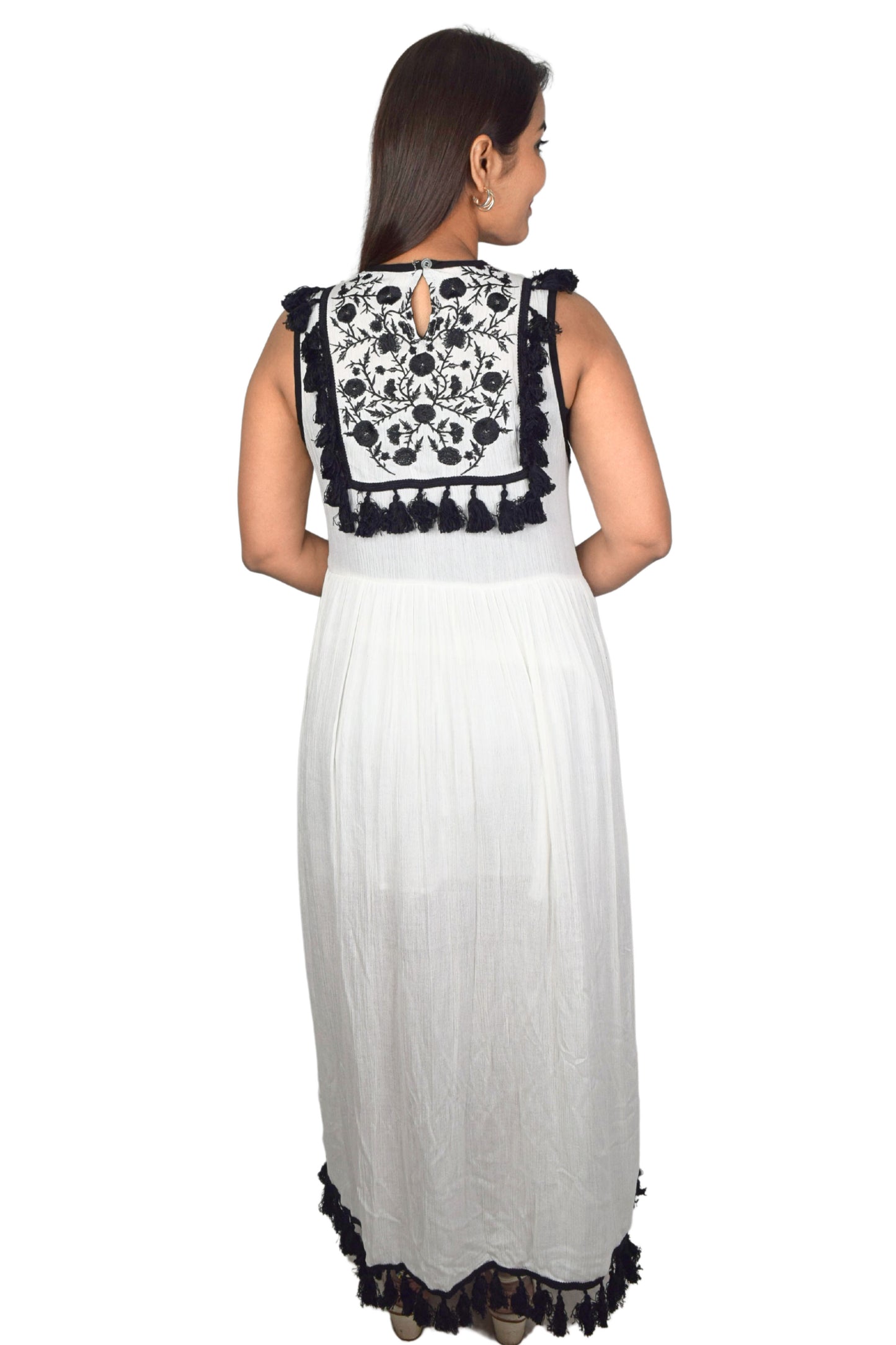 Boho Chic Embroidered Maxi Dress