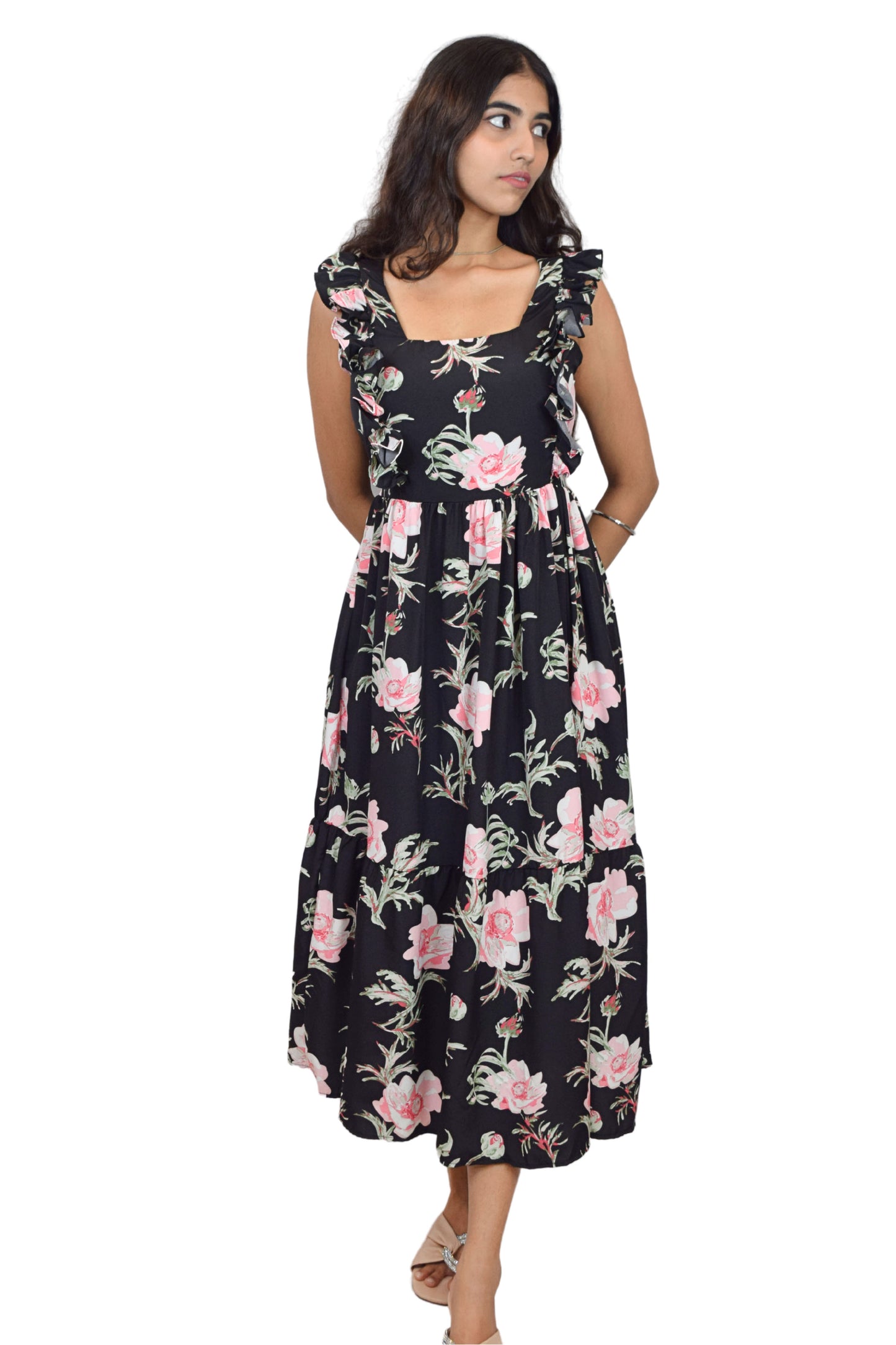 Floral Ruffle Dress