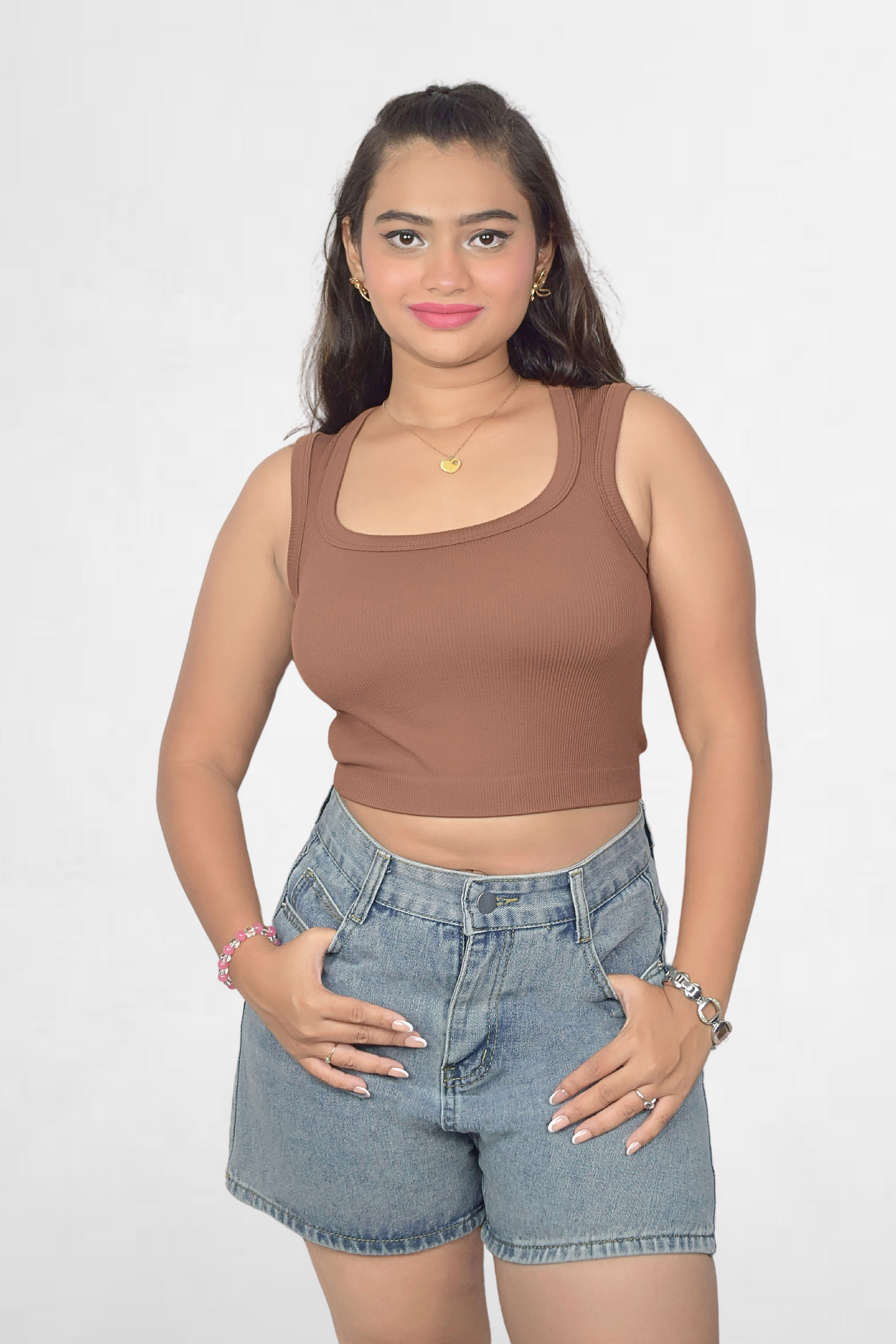 Ribbed Crop Tank
