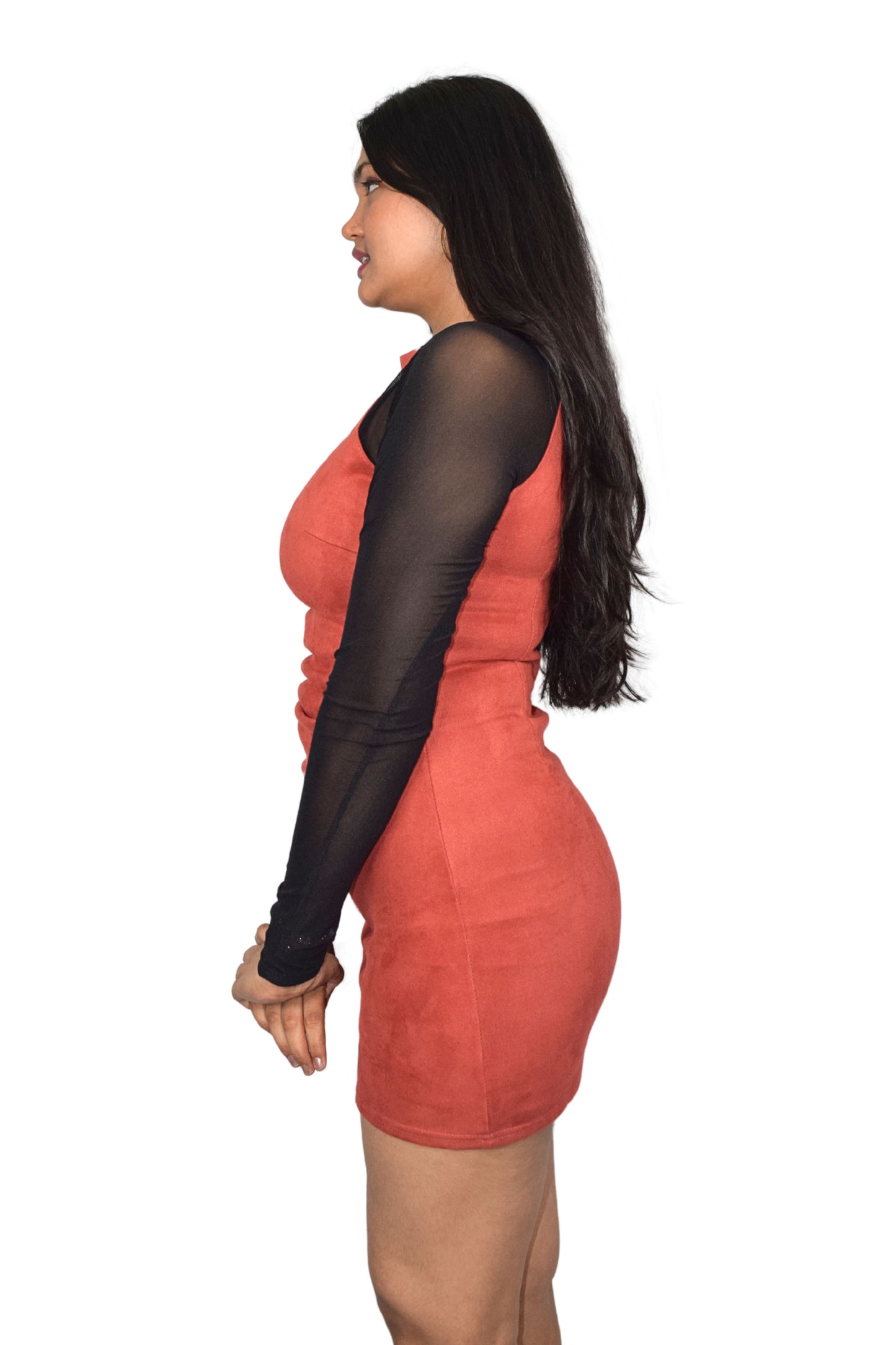 Dual Suede Dress