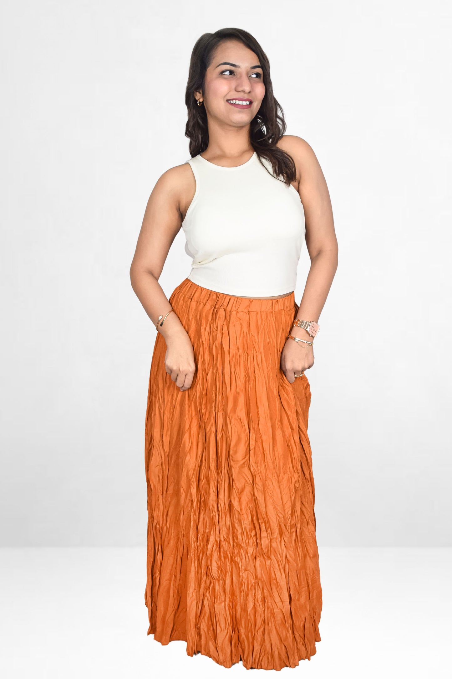 Long Crush Skirt