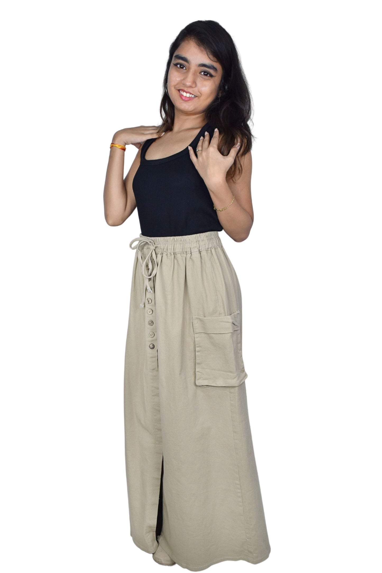 Cotton Long Skirt