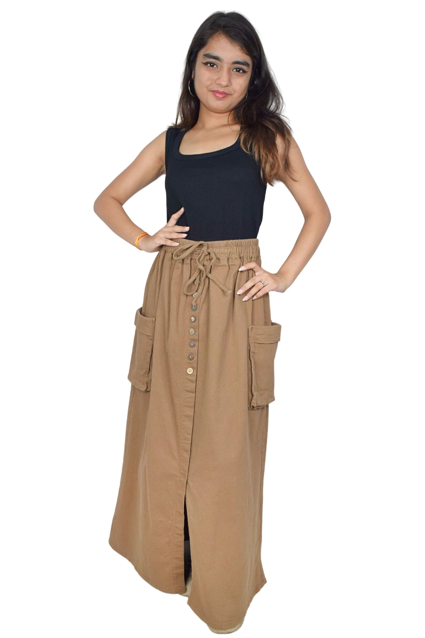 Cotton Long Skirt