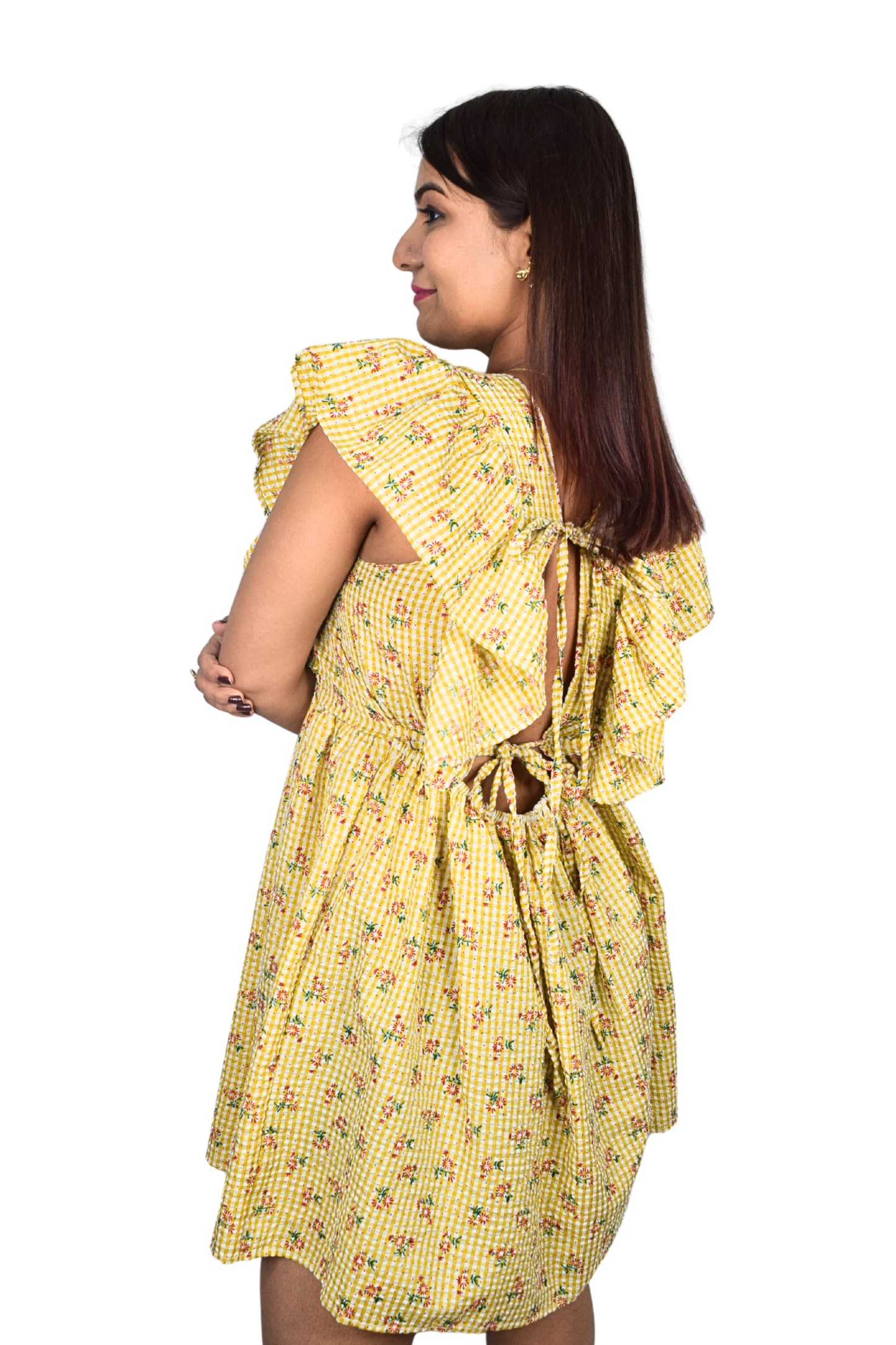 Blush Bloom Ruffle Dress