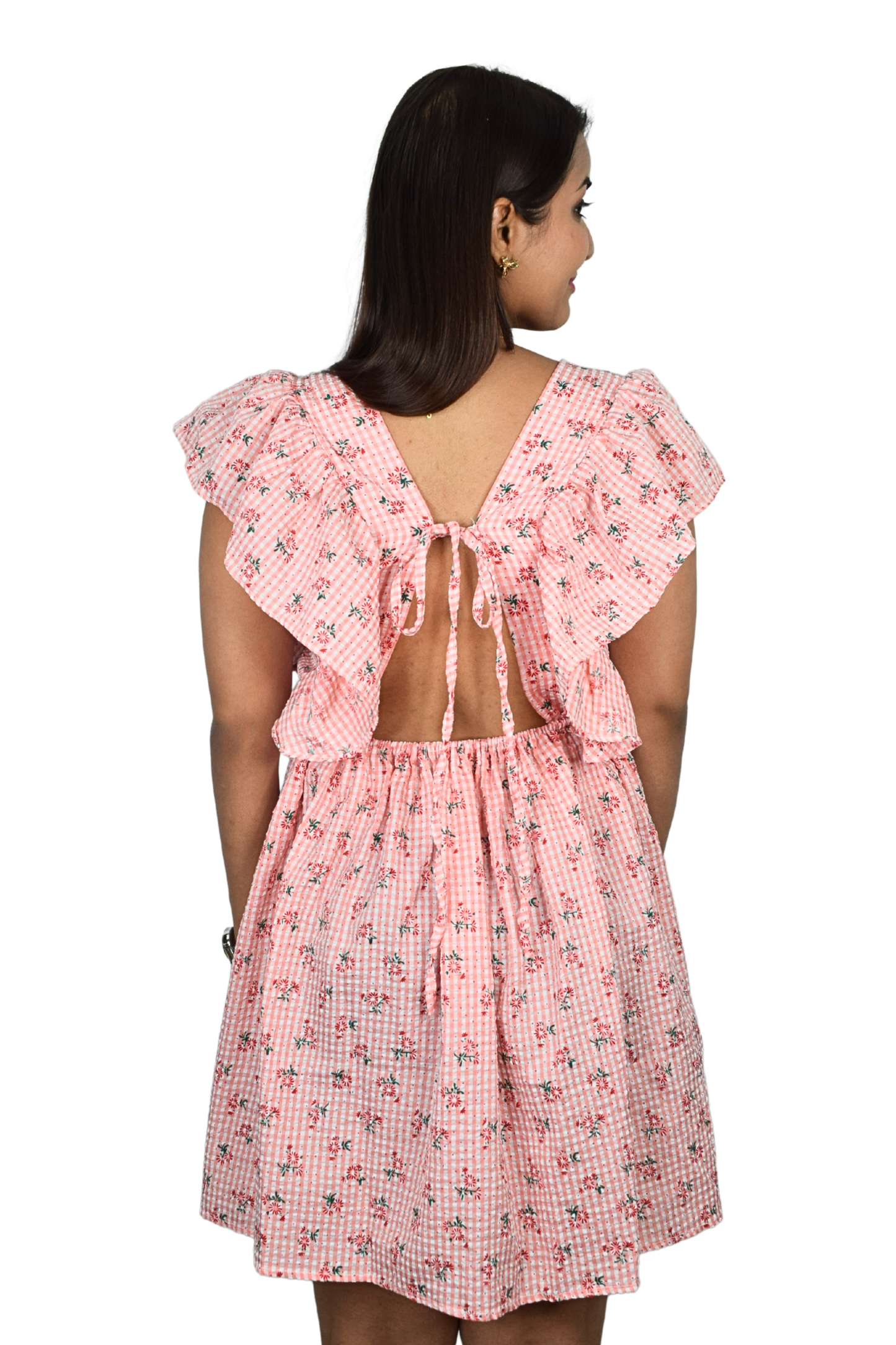 Blush Bloom Ruffle Dress