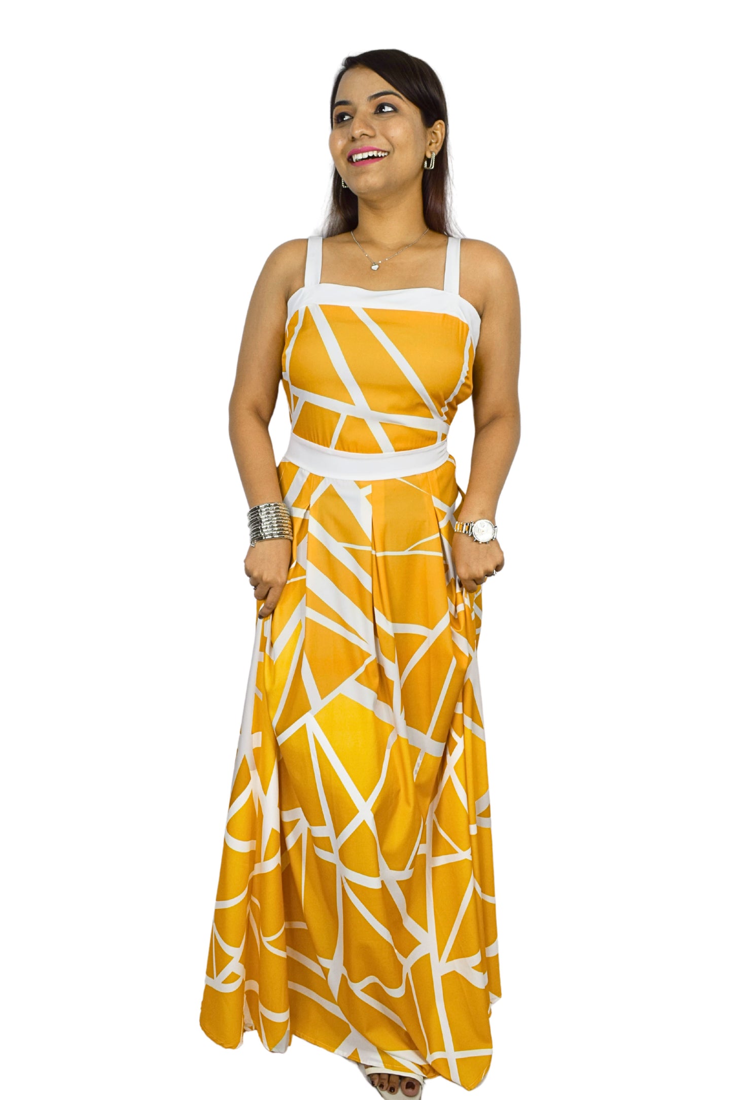 Geometric Print Dress