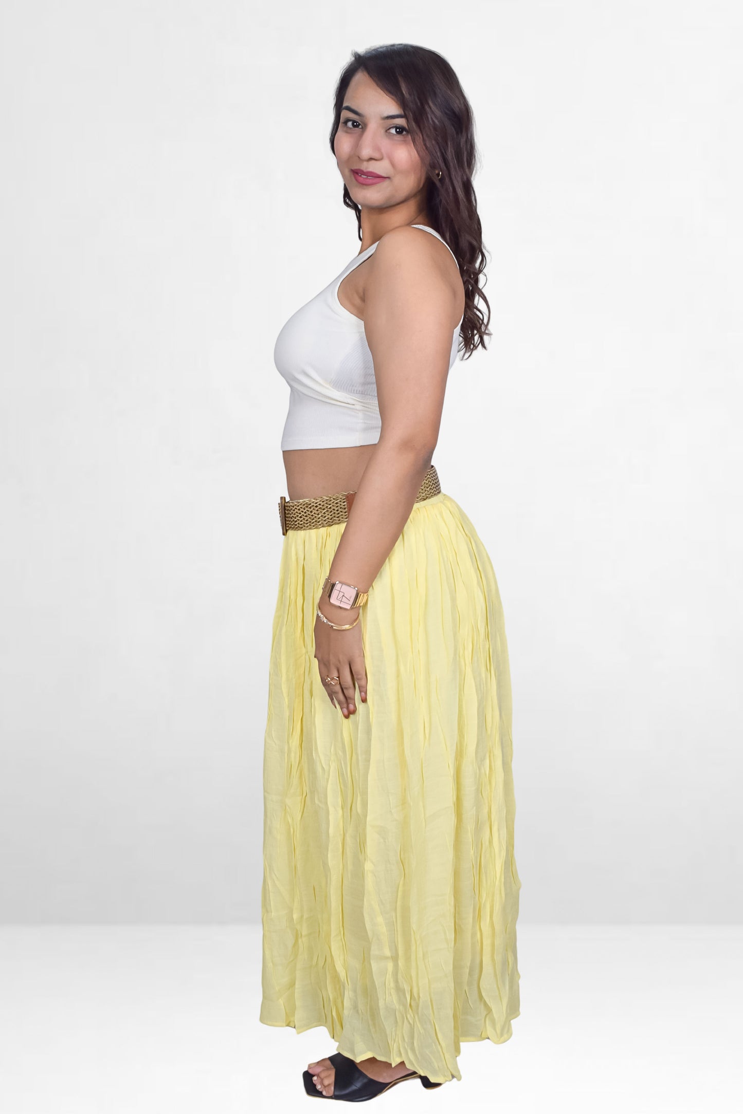 Statement Belt Skirt
