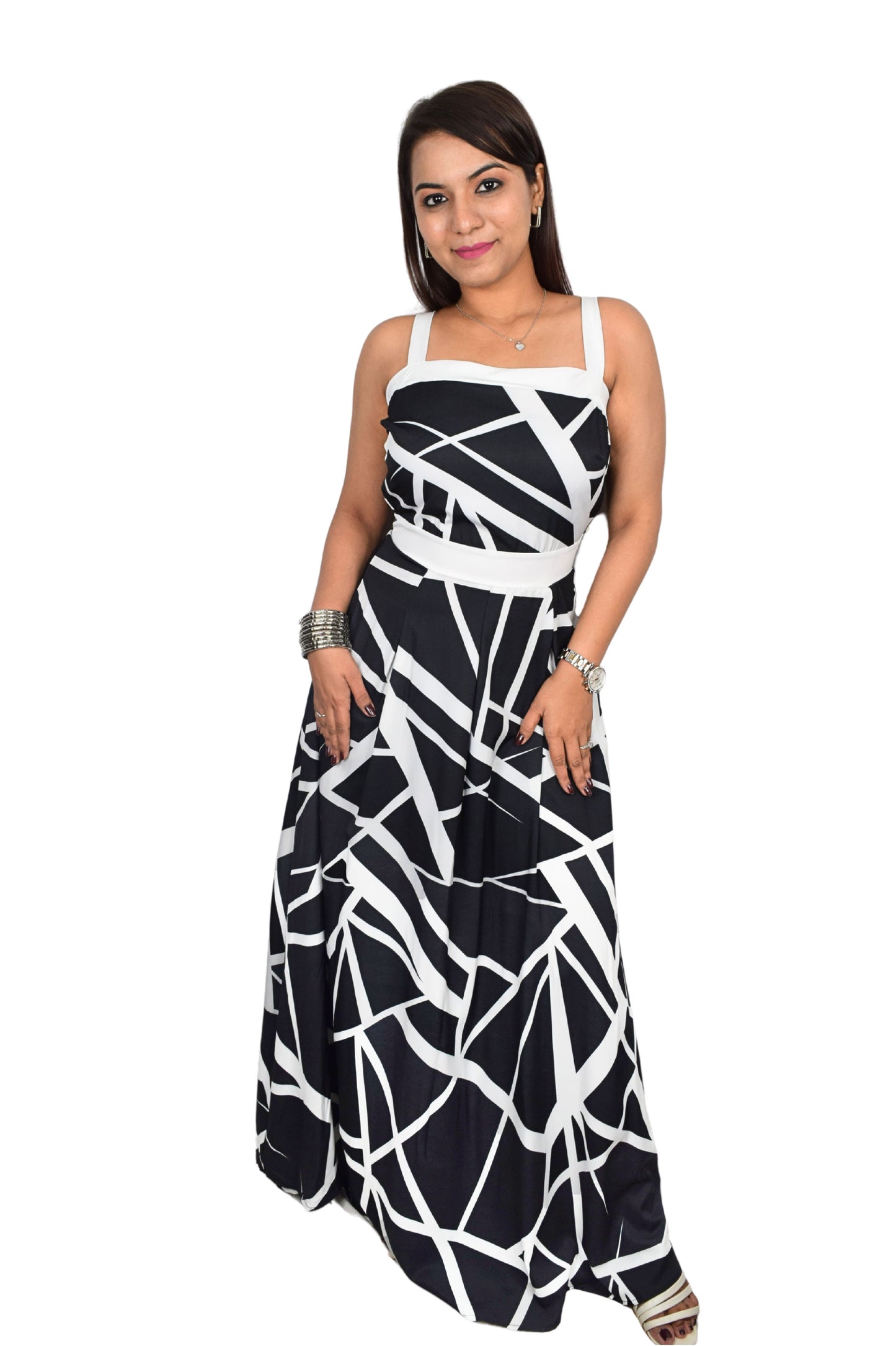 Geometric Print Dress