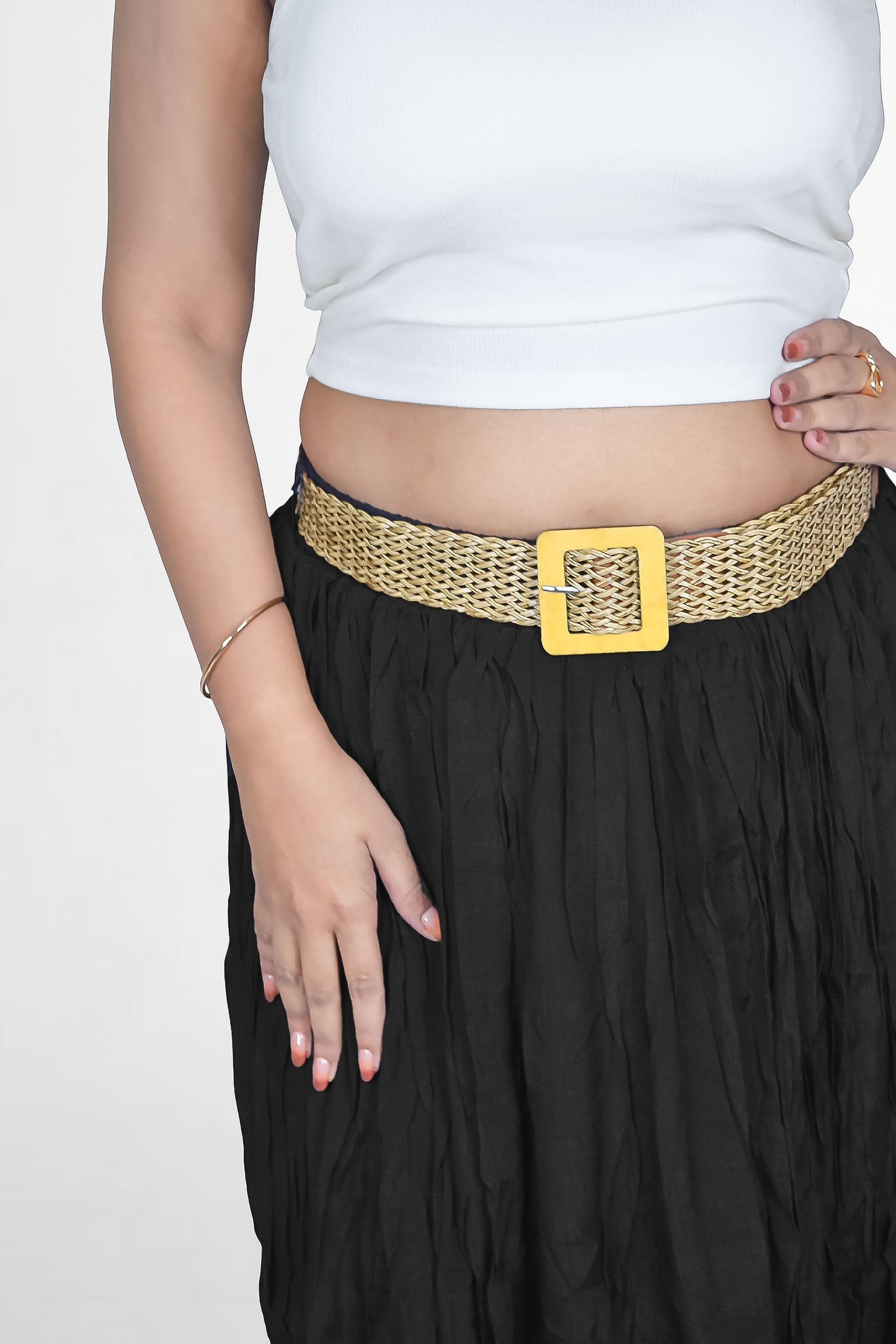Statement Belt Skirt