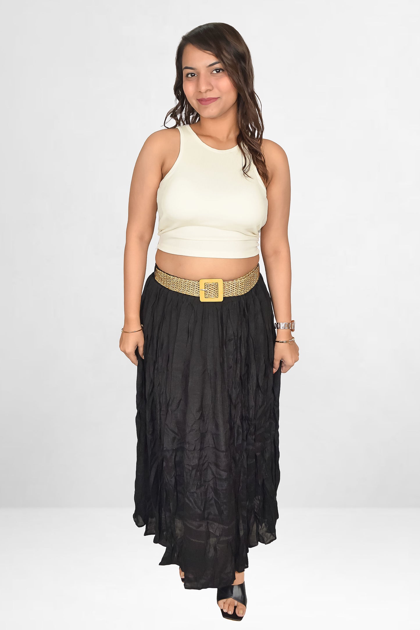 Statement Belt Skirt