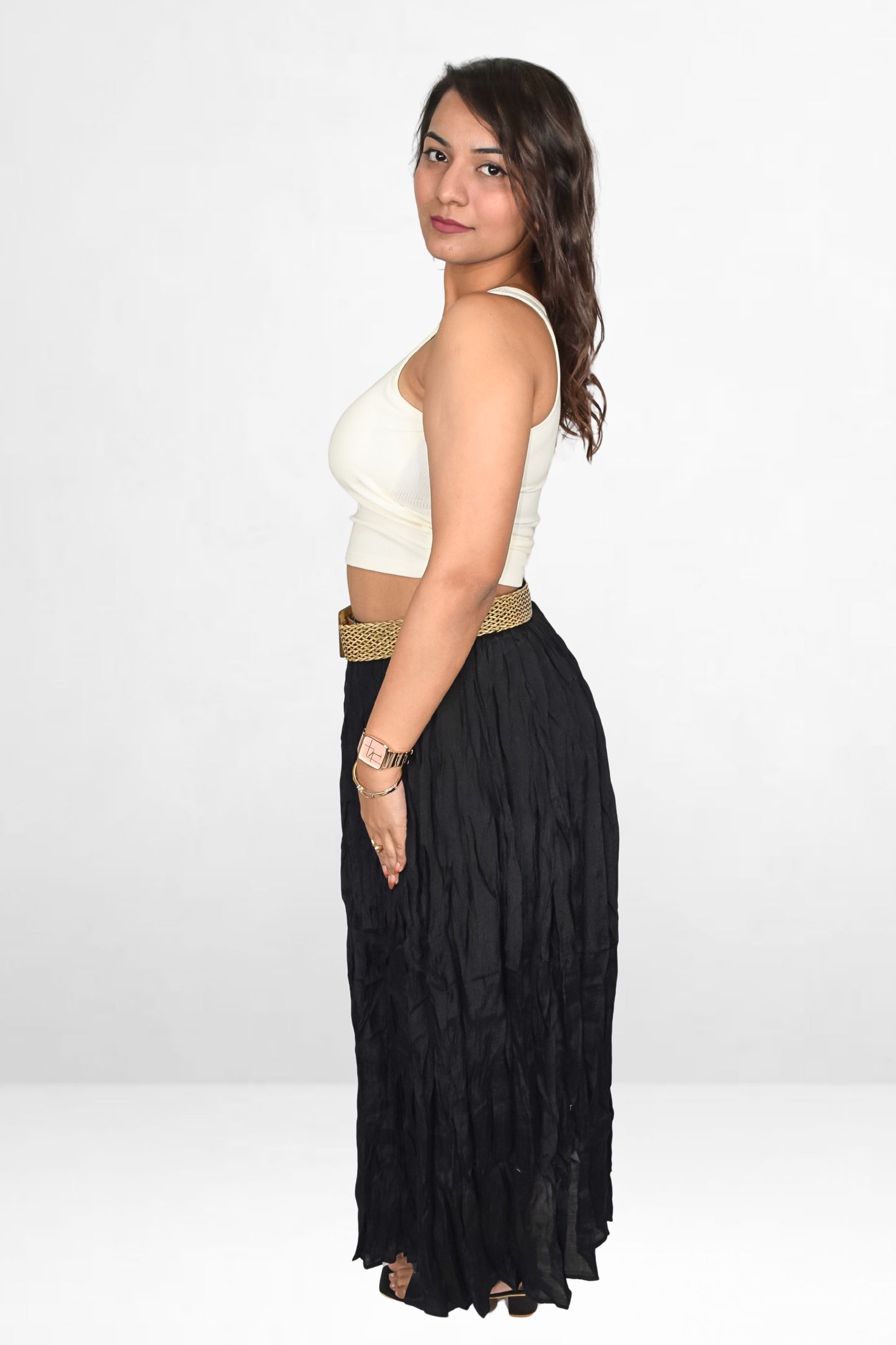 Statement Belt Skirt