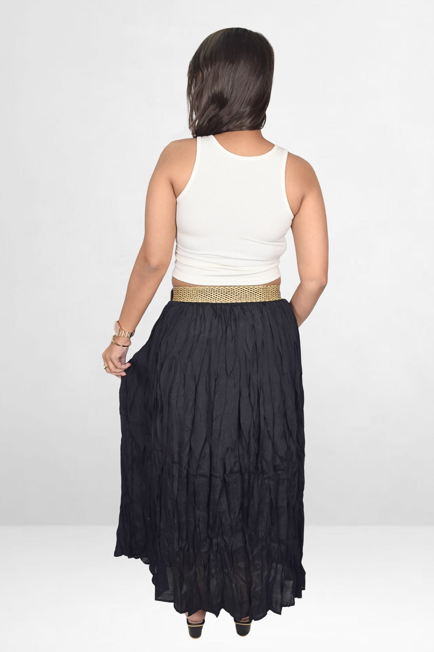Statement Belt Skirt