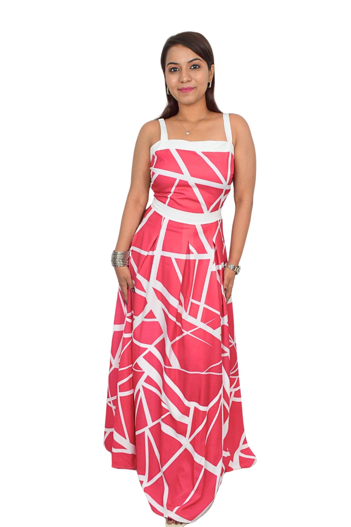 Geometric Print Dress