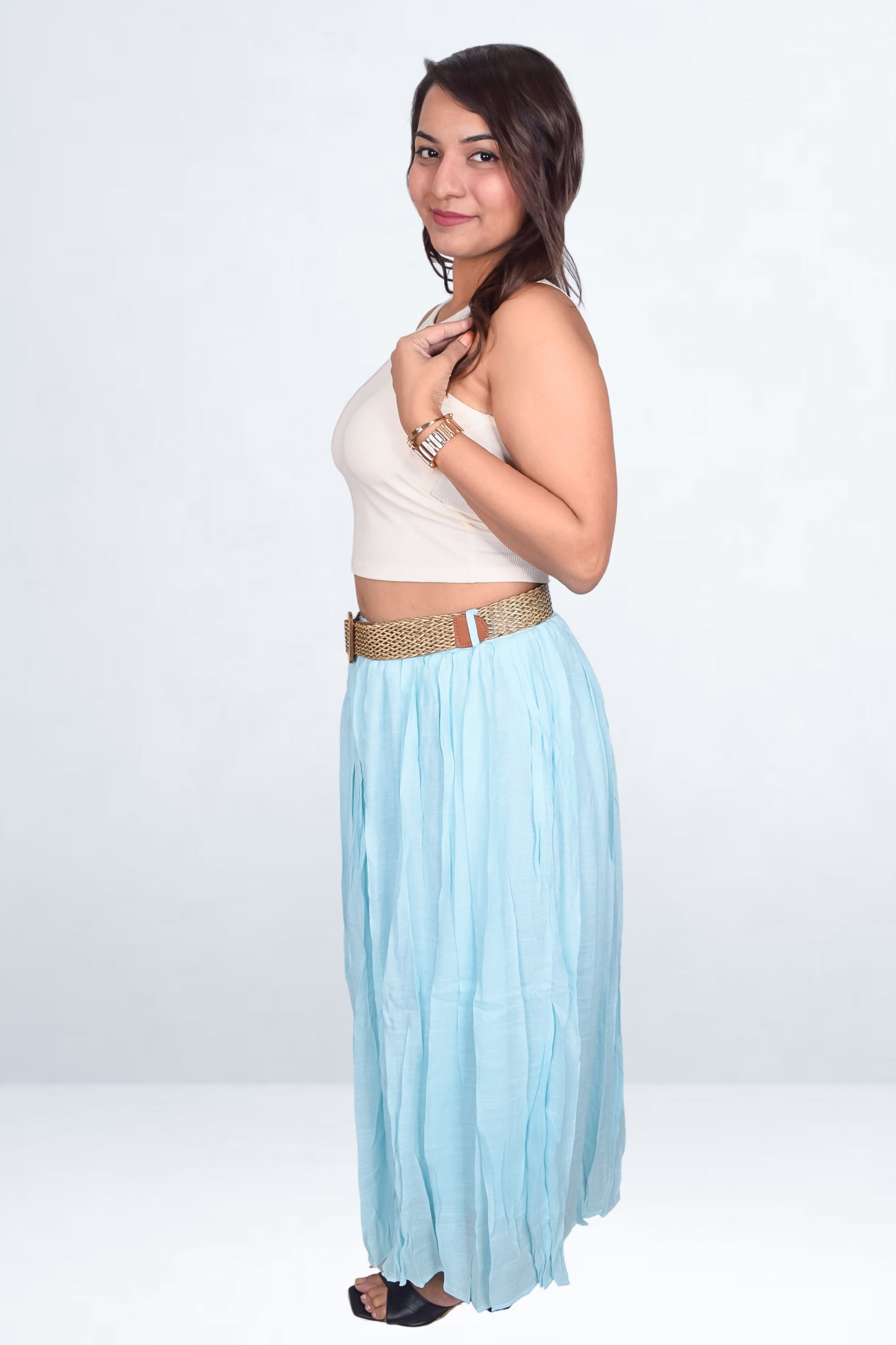 Statement Belt Skirt