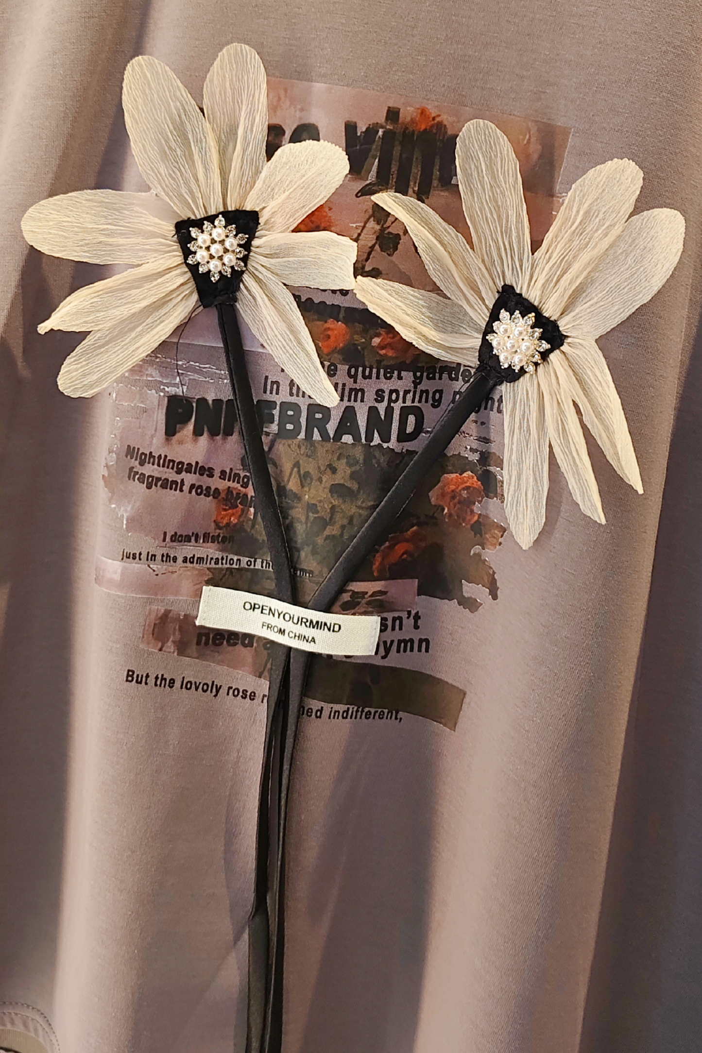 Graphic 3D Flower T-Shirt