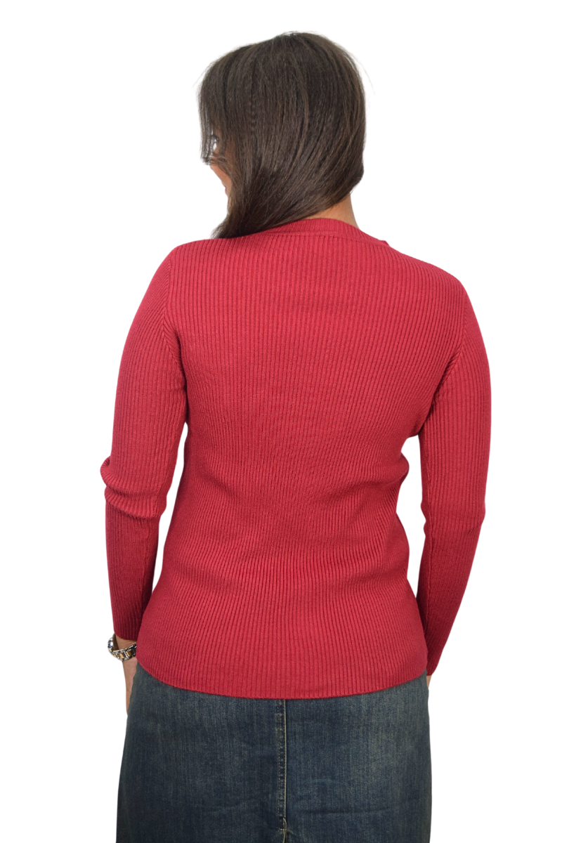 Elegant Ribbed Knit Top