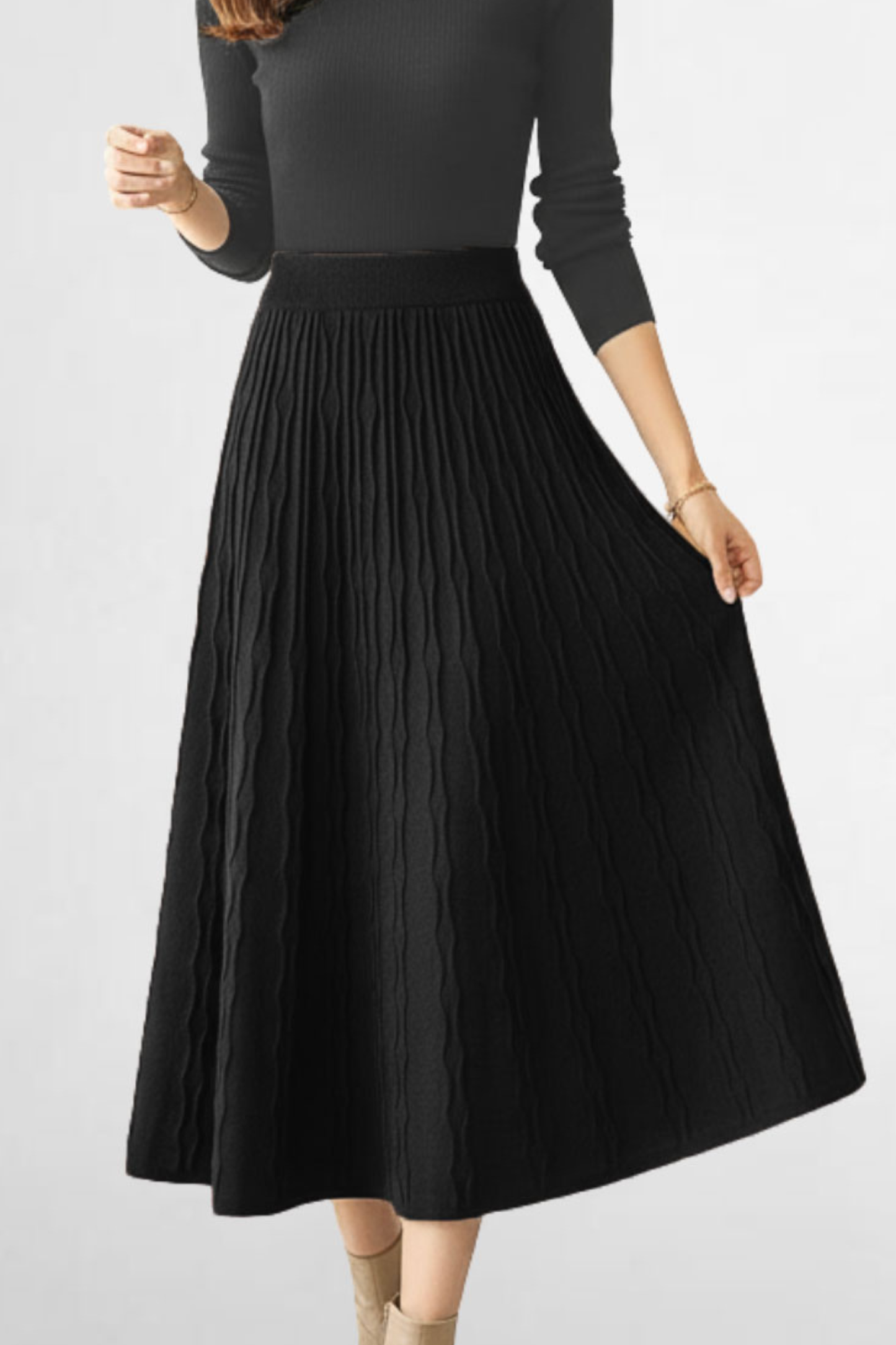 Knit Wave Skirt
