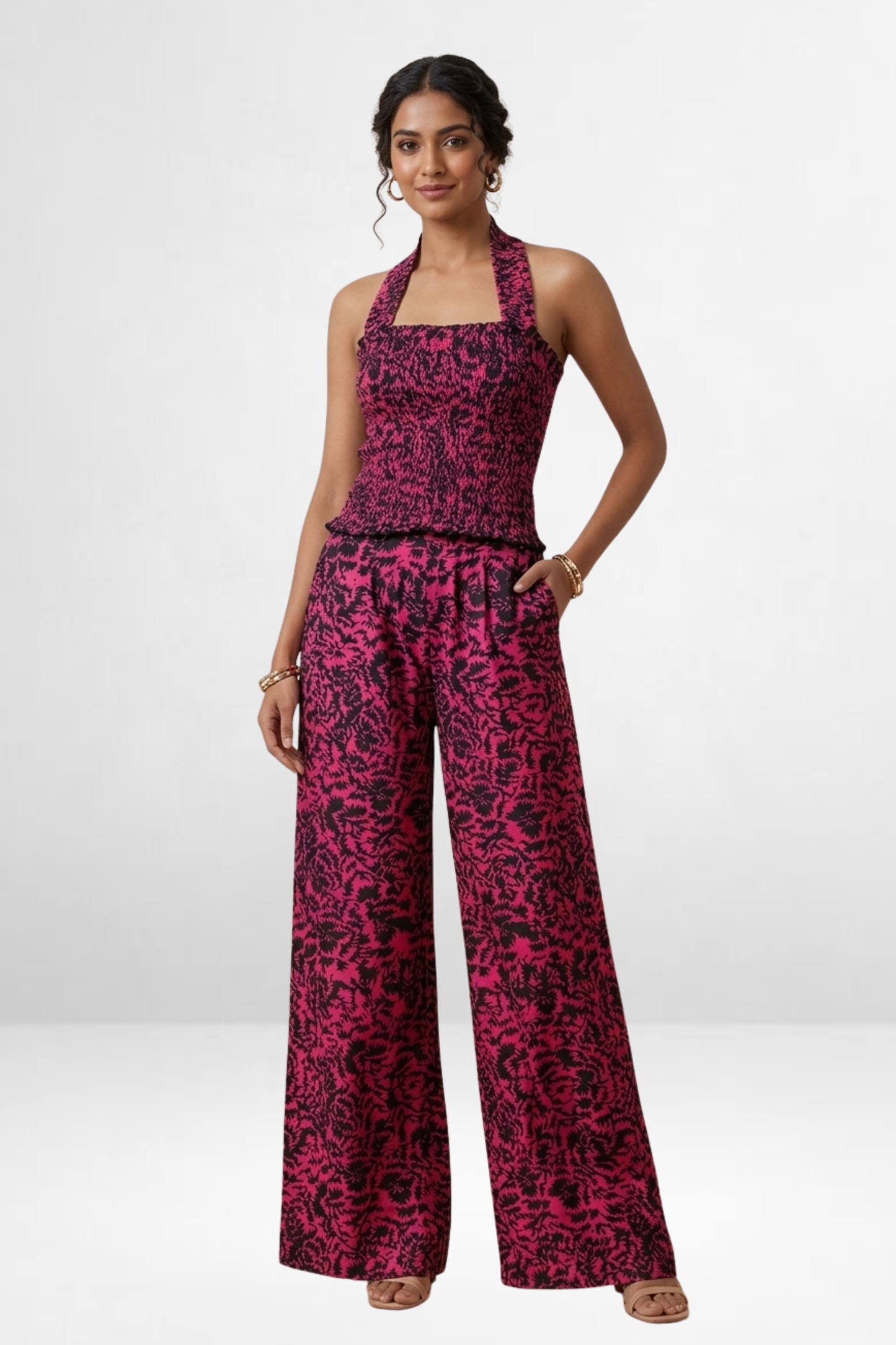 Smocked Halter Co-Ord
