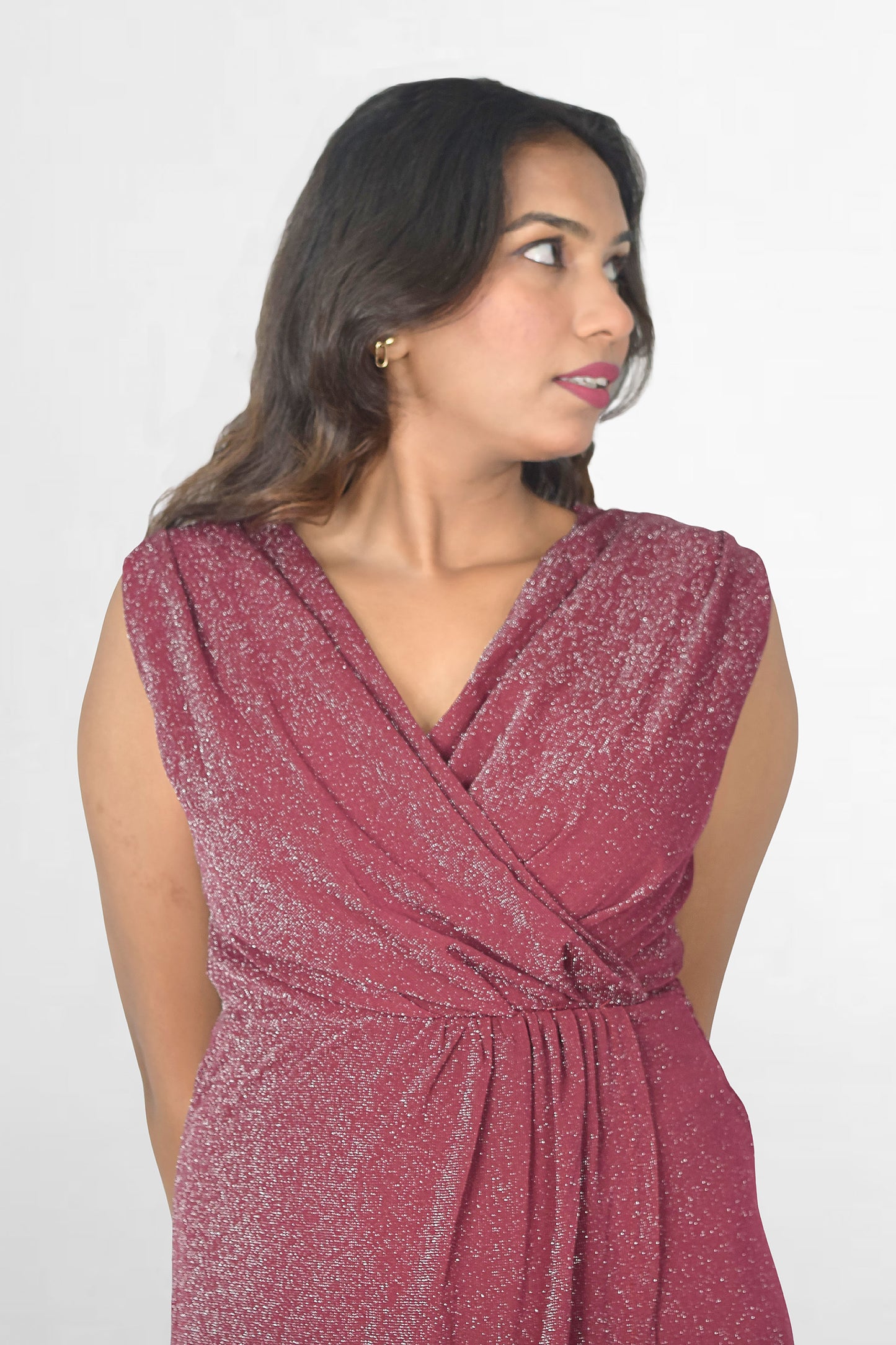 Shimmer Wrap Dress