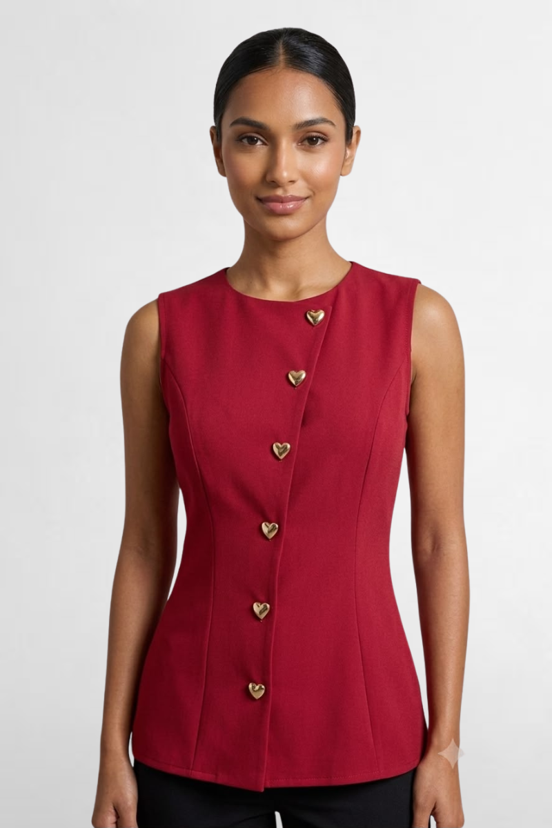 Heart Button Top