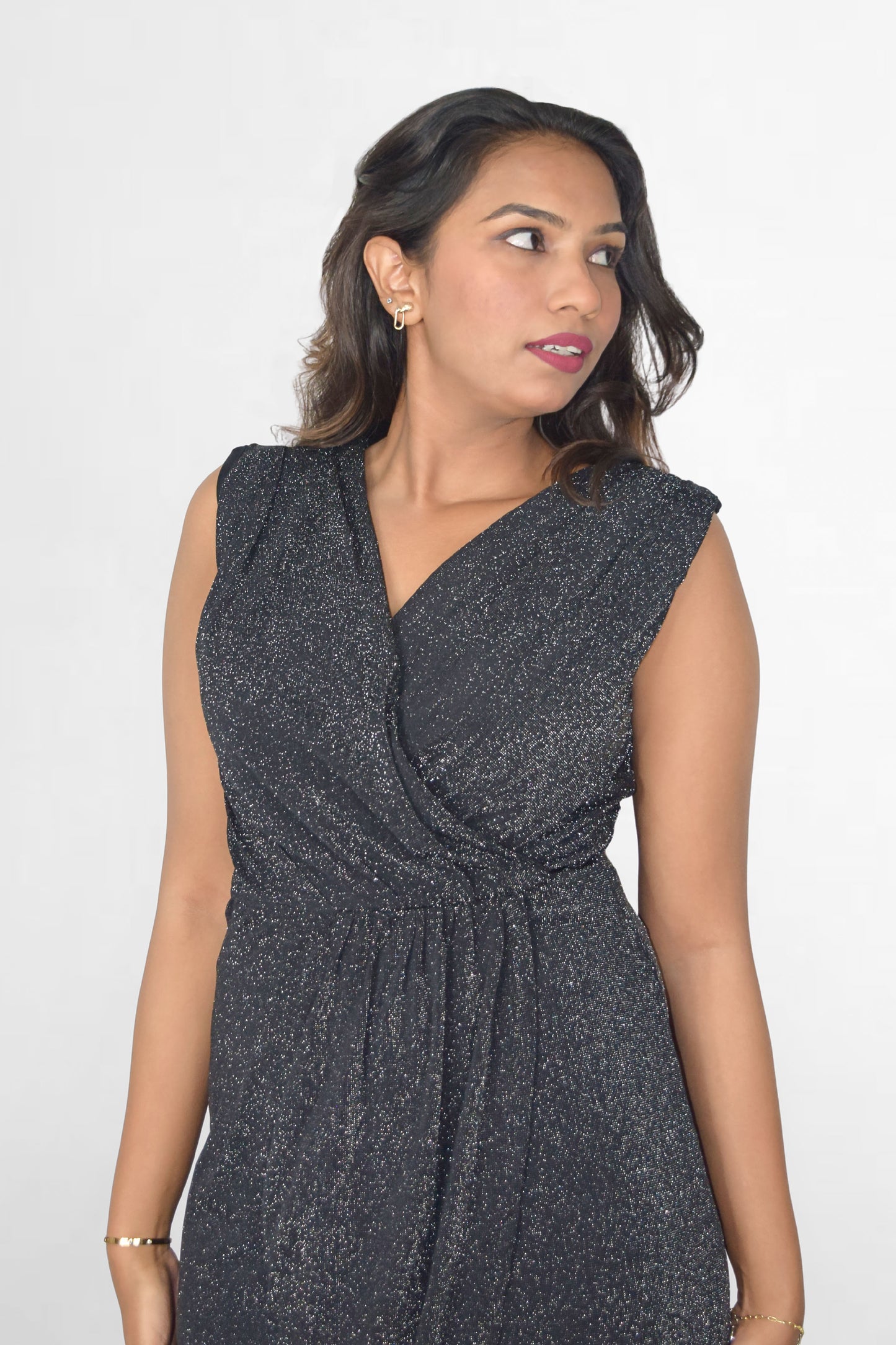 Shimmer Wrap Dress