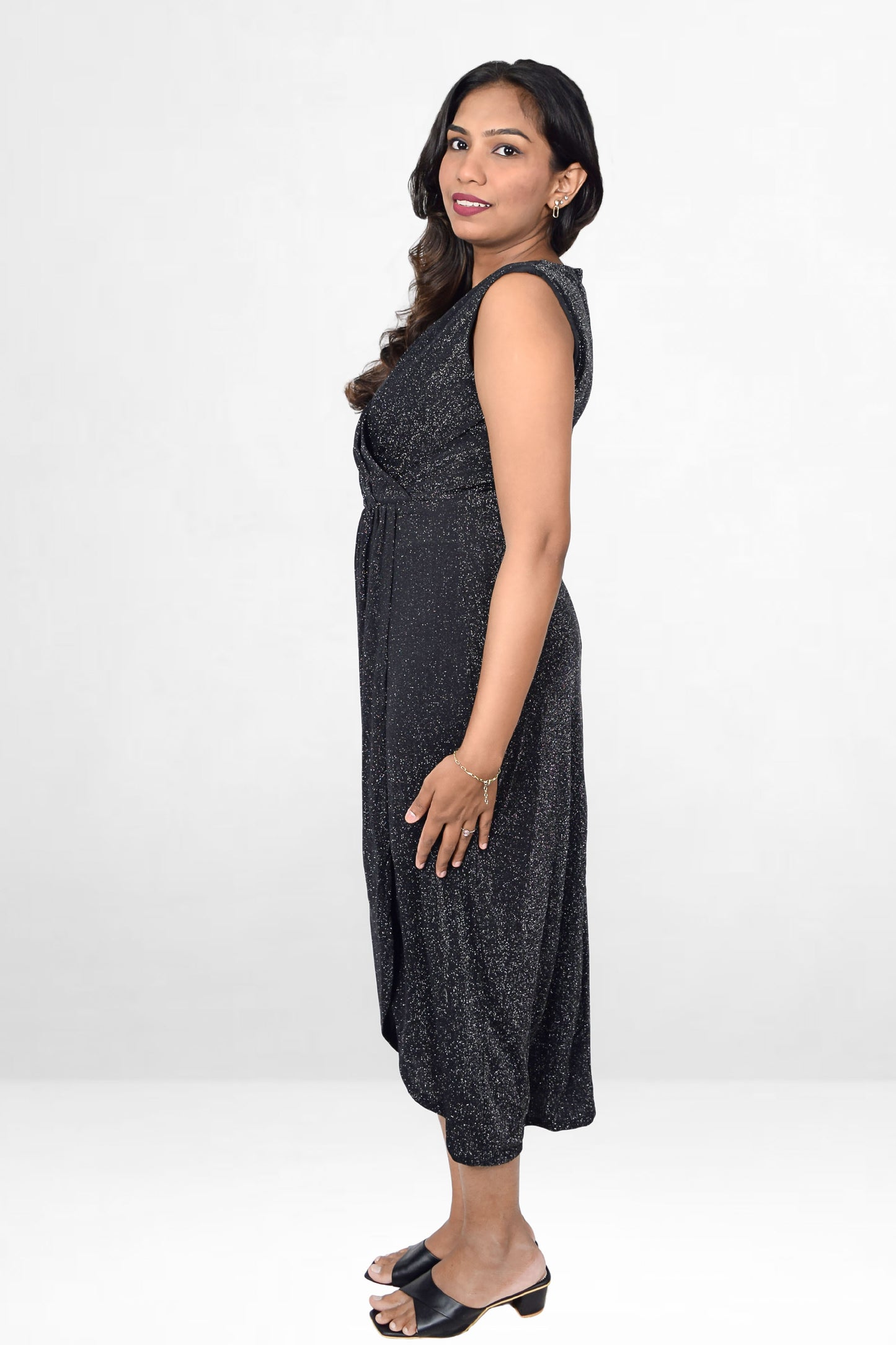 Shimmer Wrap Dress