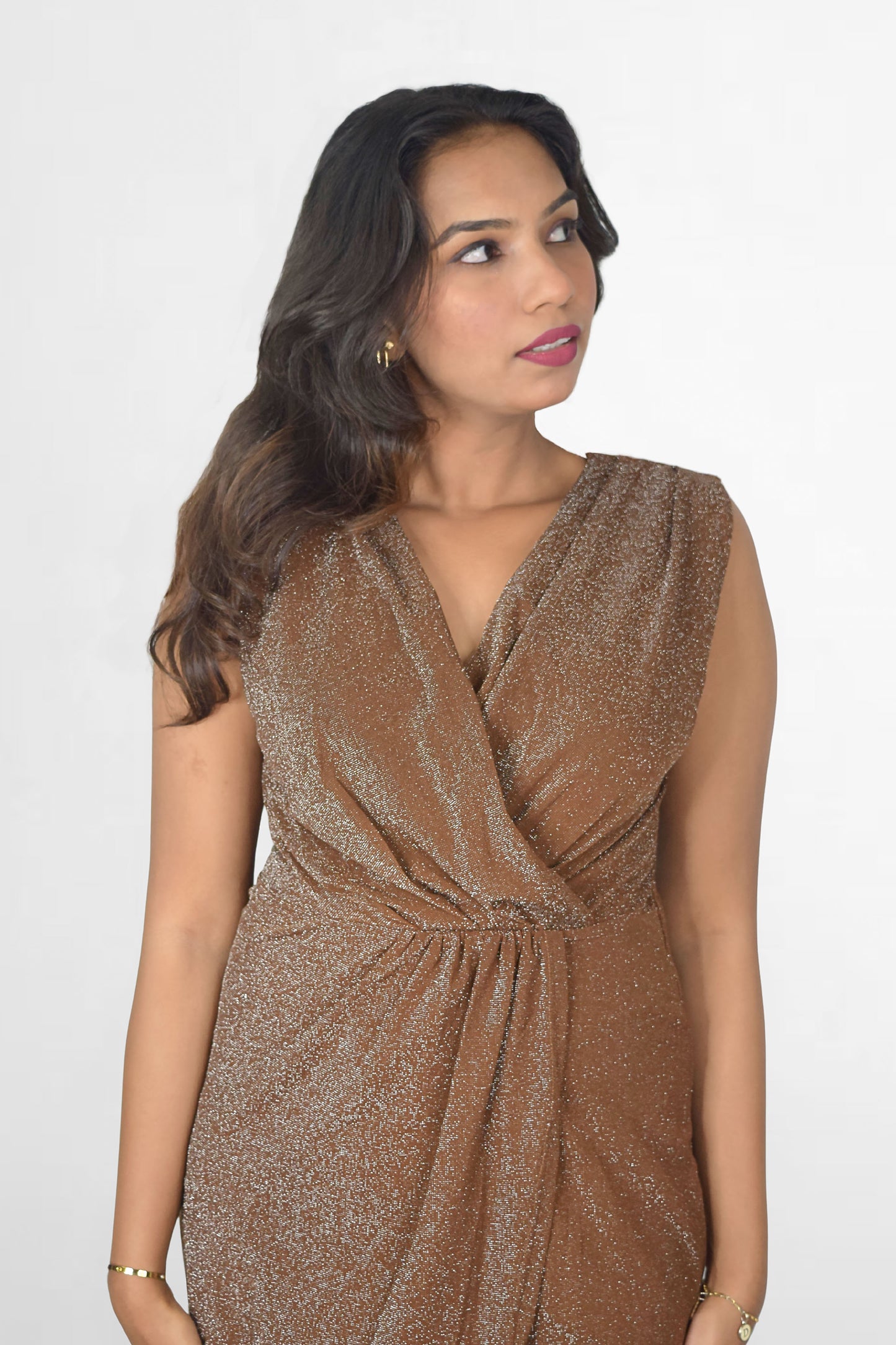 Shimmer Wrap Dress